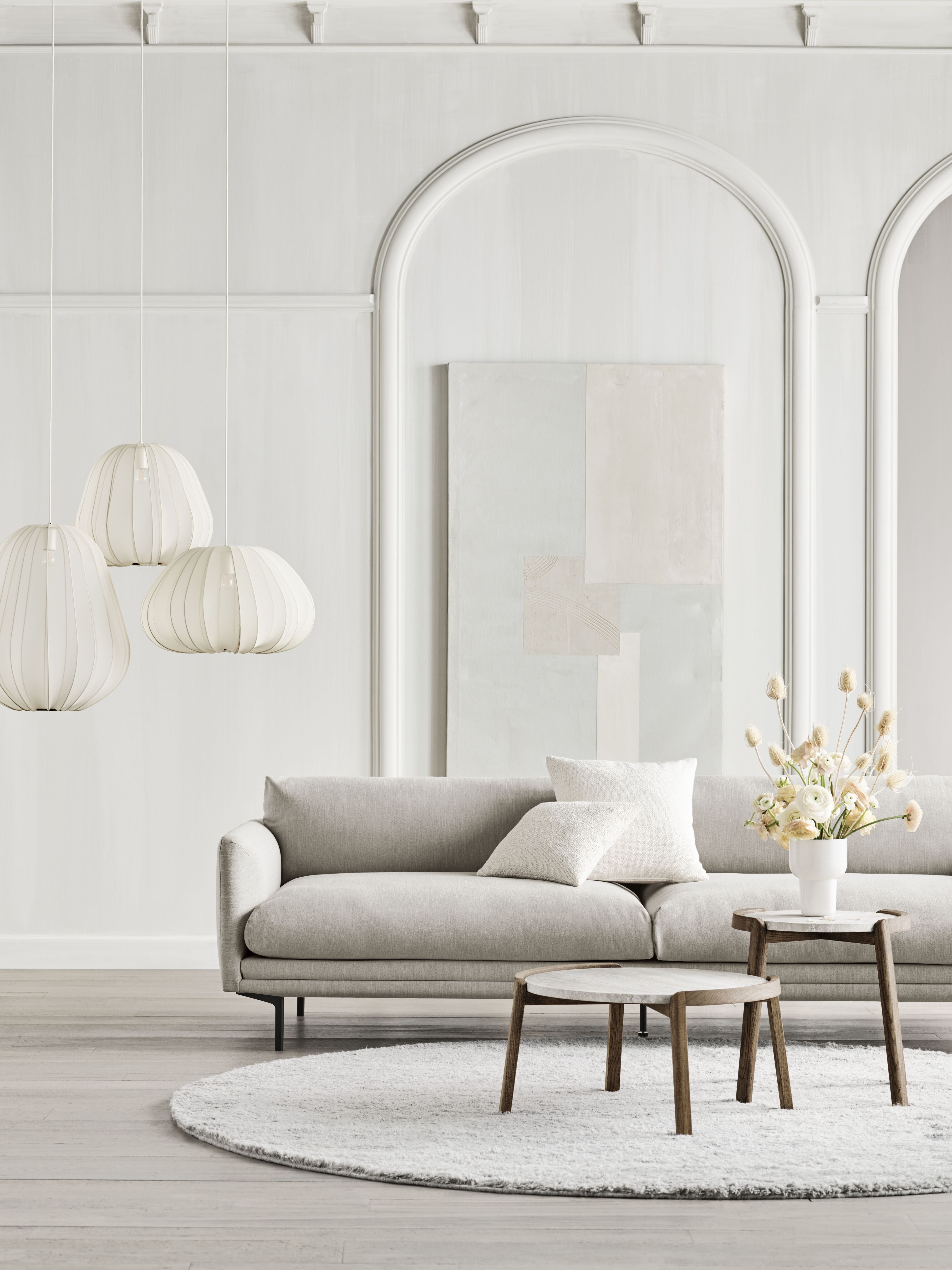 Sofa 2-zits LOMI zwarte metalen basis