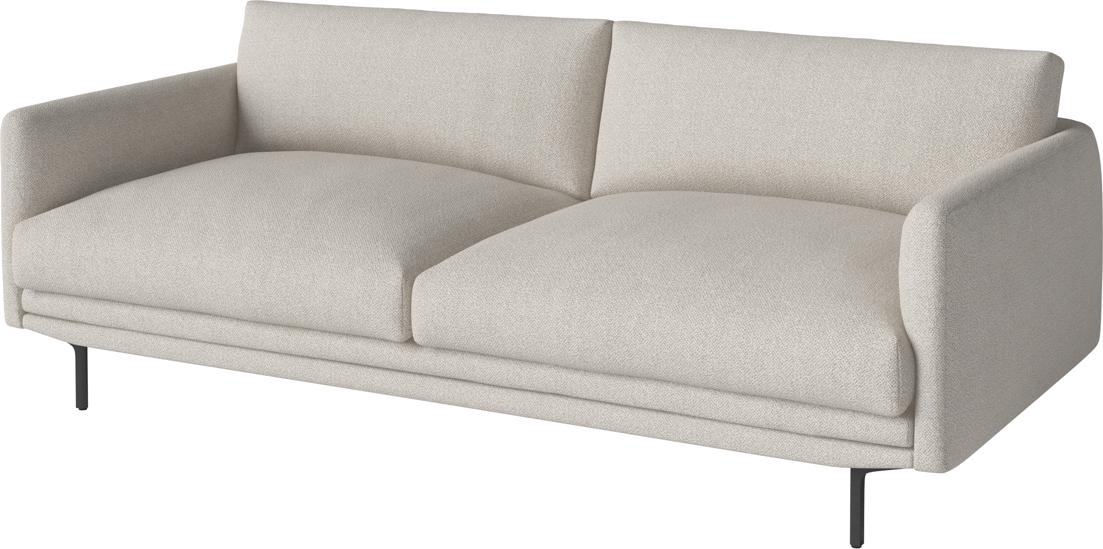 Sofa 2,5-Personen Lomi Black Stahlbasis