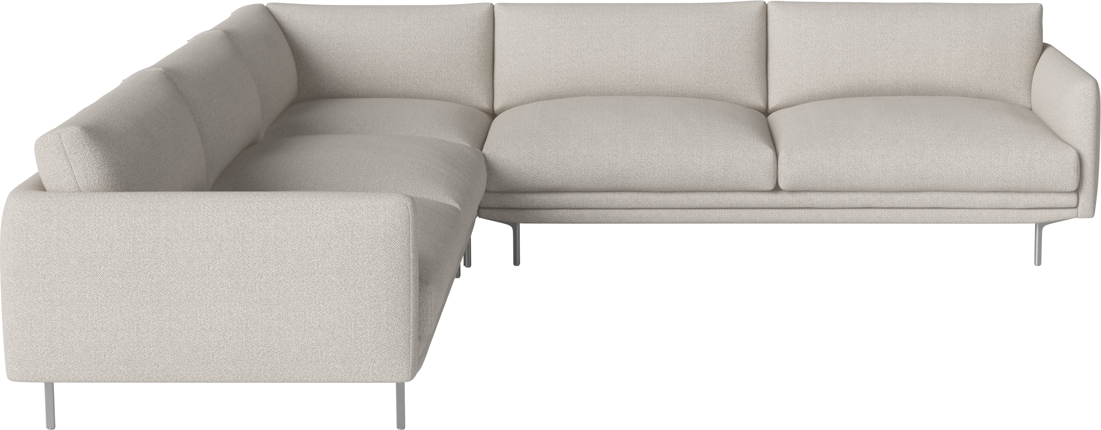 Symmetrical corner Lomi metal base