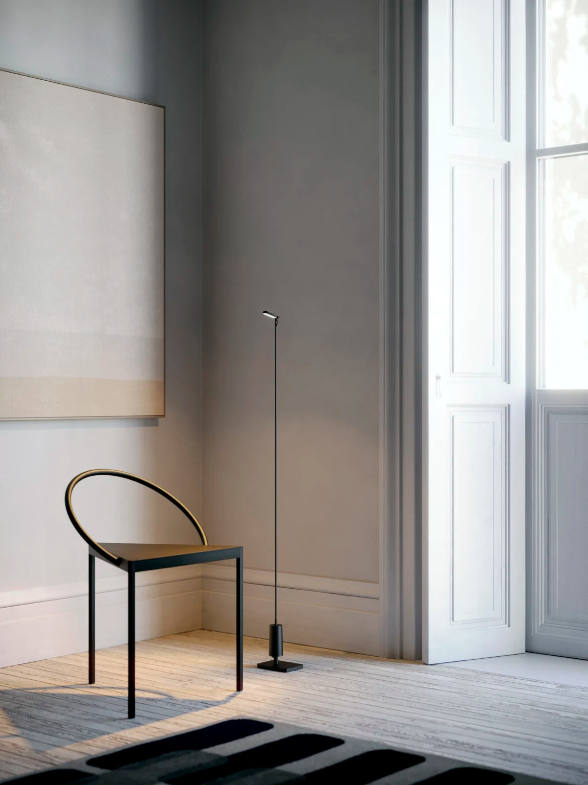 Draagbare buitenstaande lamp FLIA zwart
