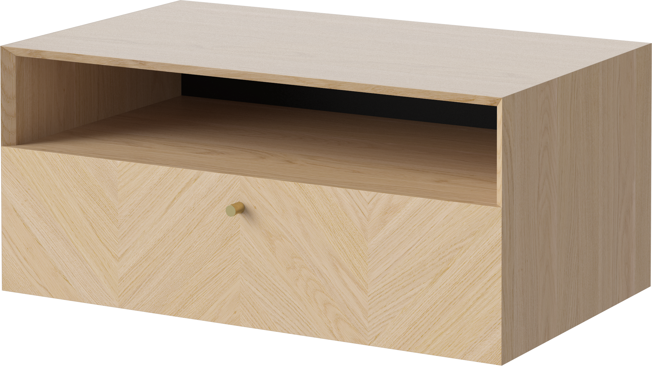 Nachtkastje LUXE gebleekt eikenhout