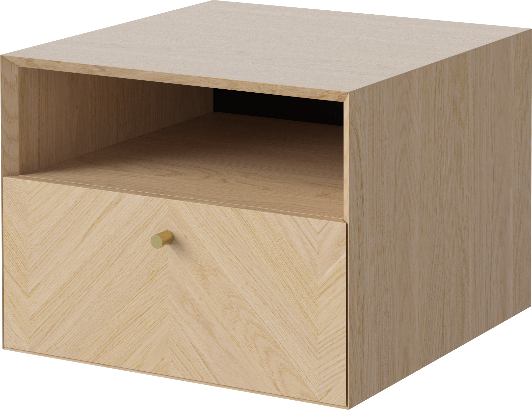 Nachtkastje LUXE gebleekt eikenhout