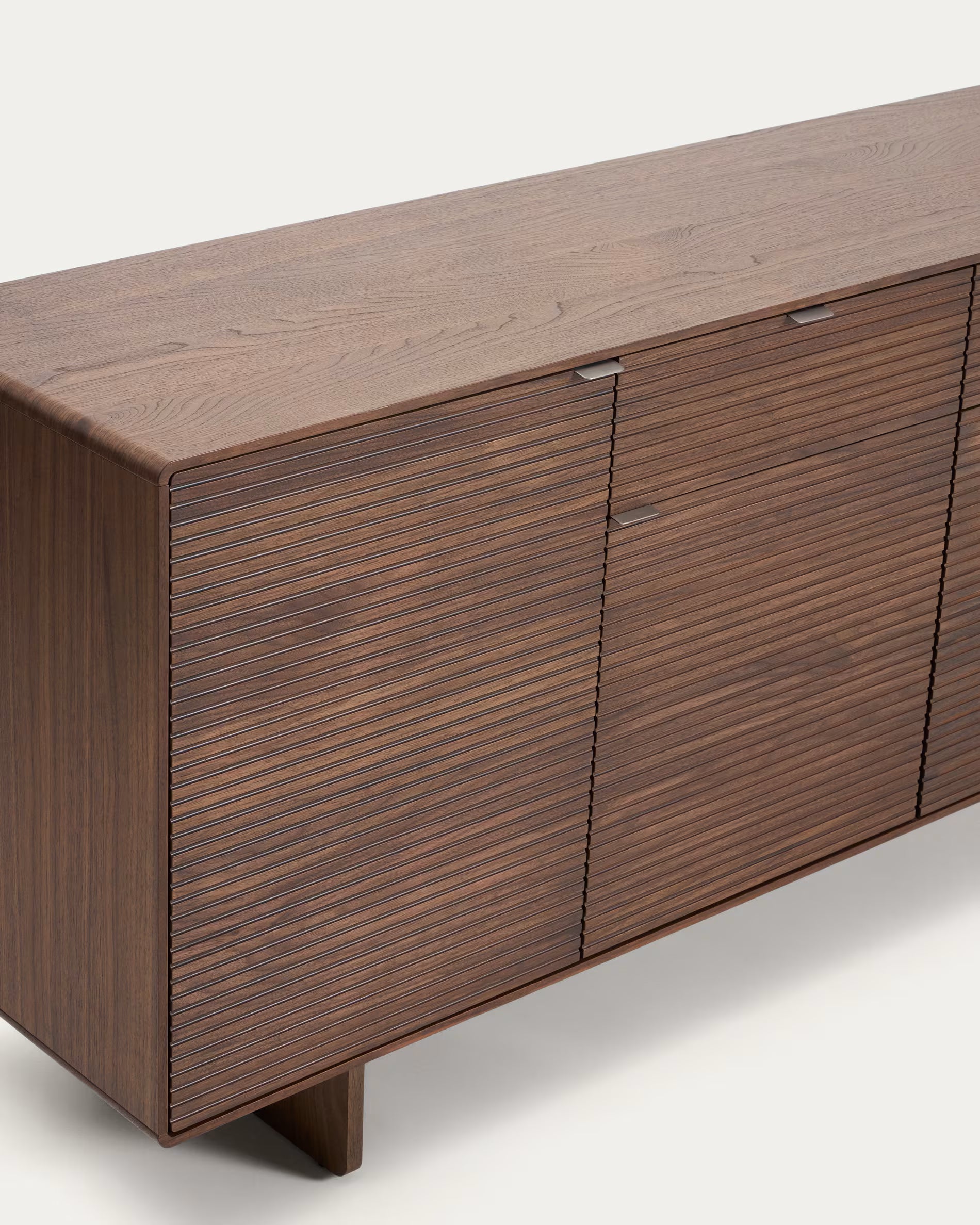 Dressoir NORLEN donkerbruin notenhoutfineer