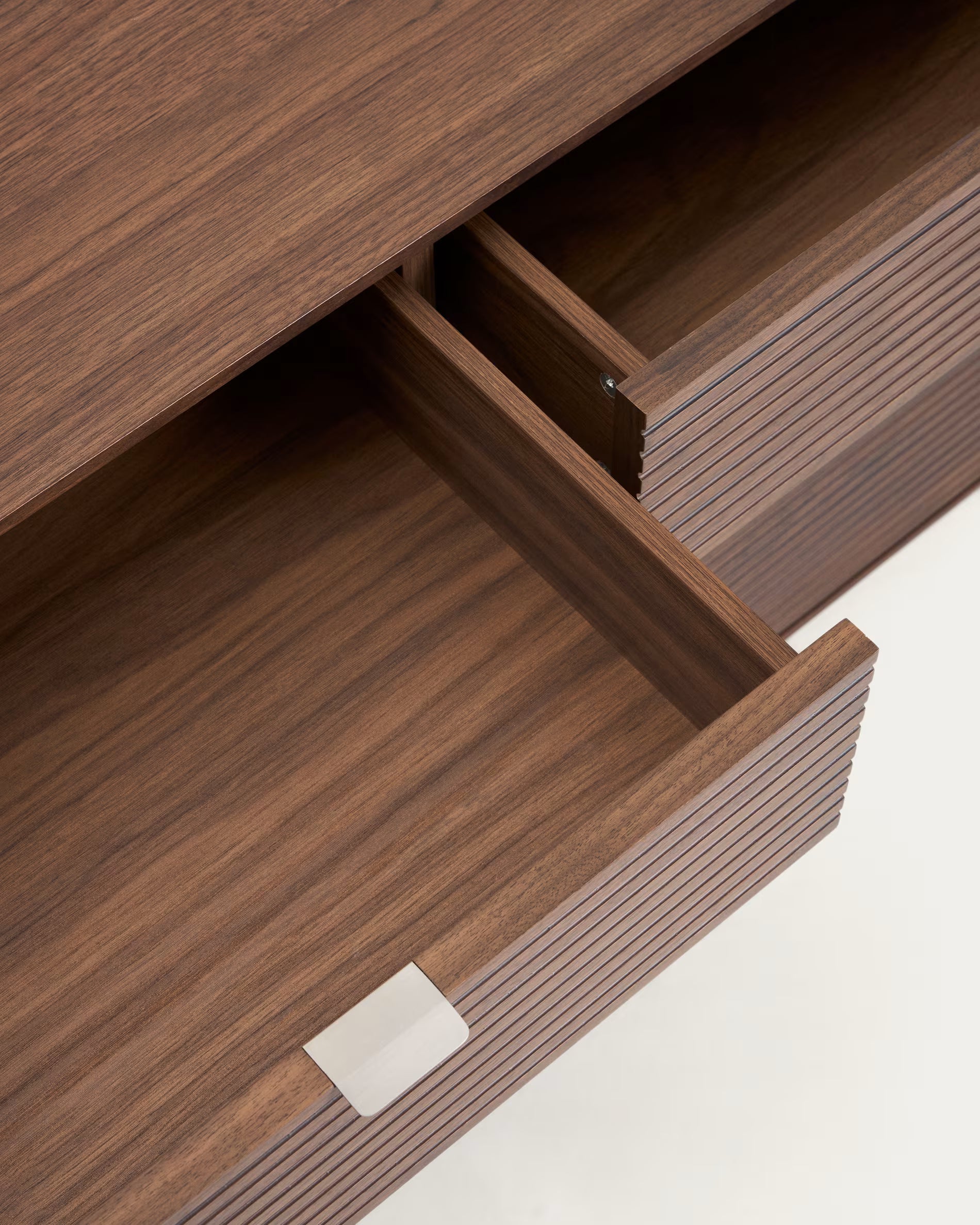 Dressoir NORLEN donkerbruin notenhoutfineer