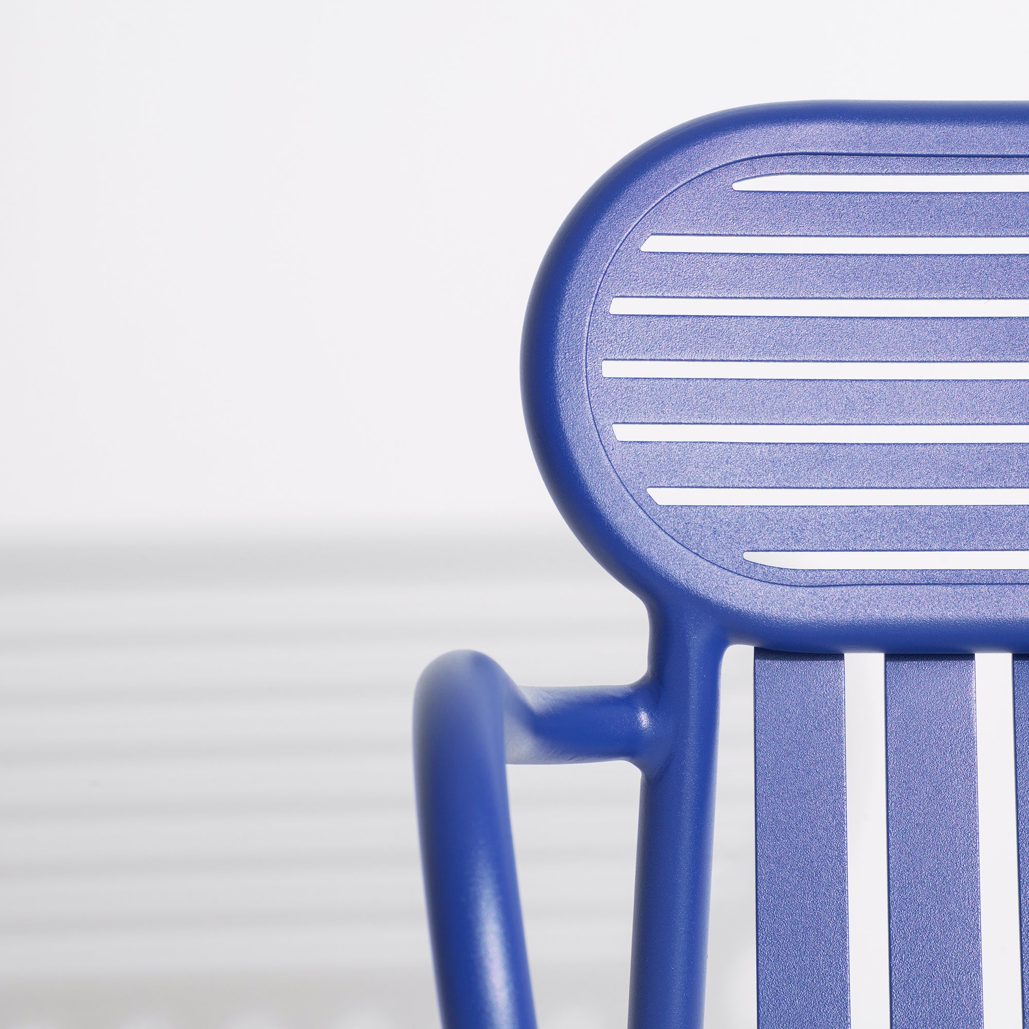 Tuinstoel met armleuningen WEEK-END oceaanblauw