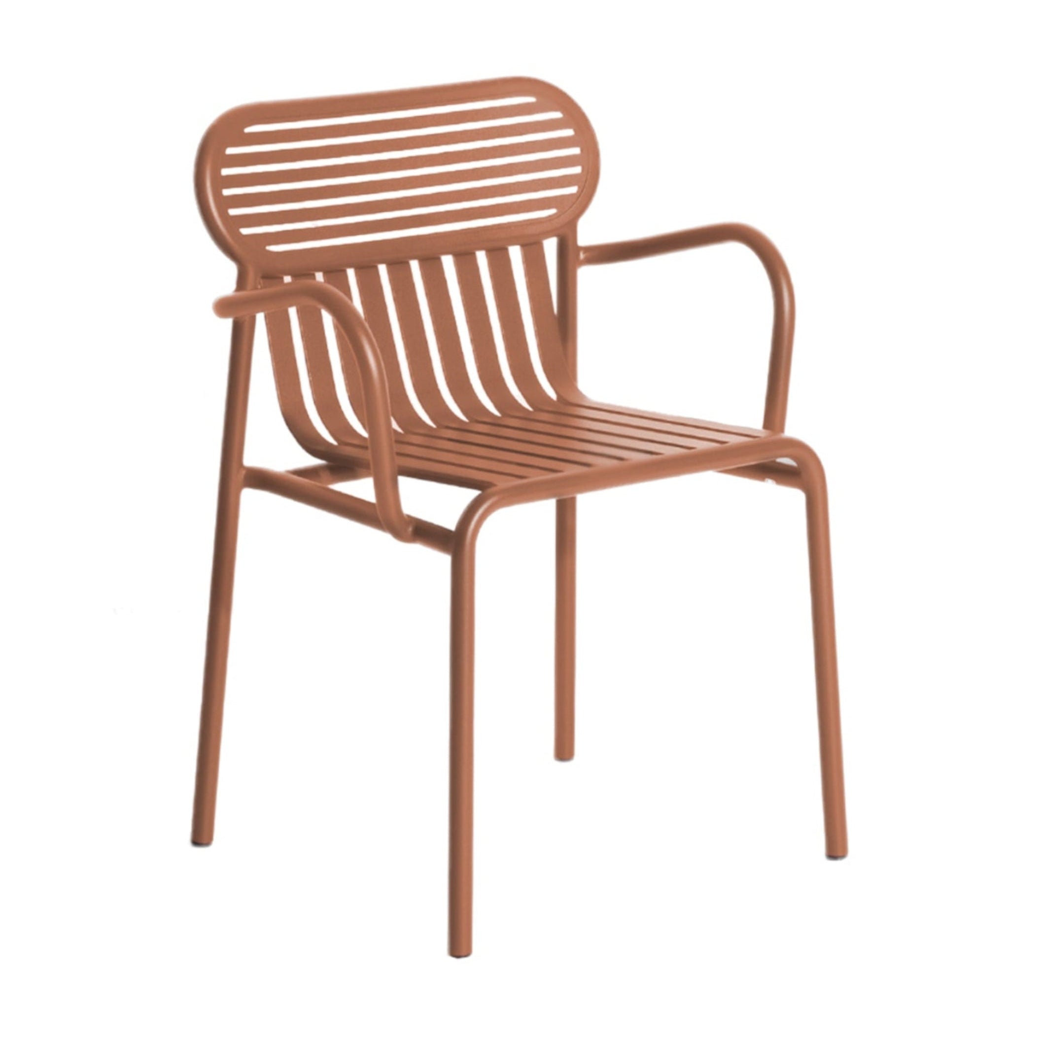 Tuinstoel met armleuningen WEEK-END terracotta