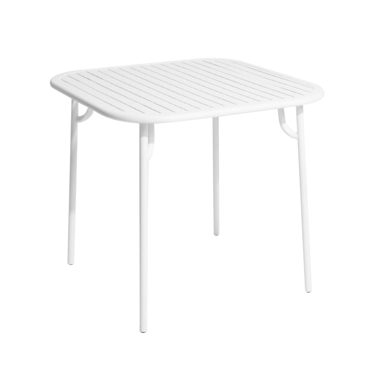 WEEK-END vierkante tuintafel wit