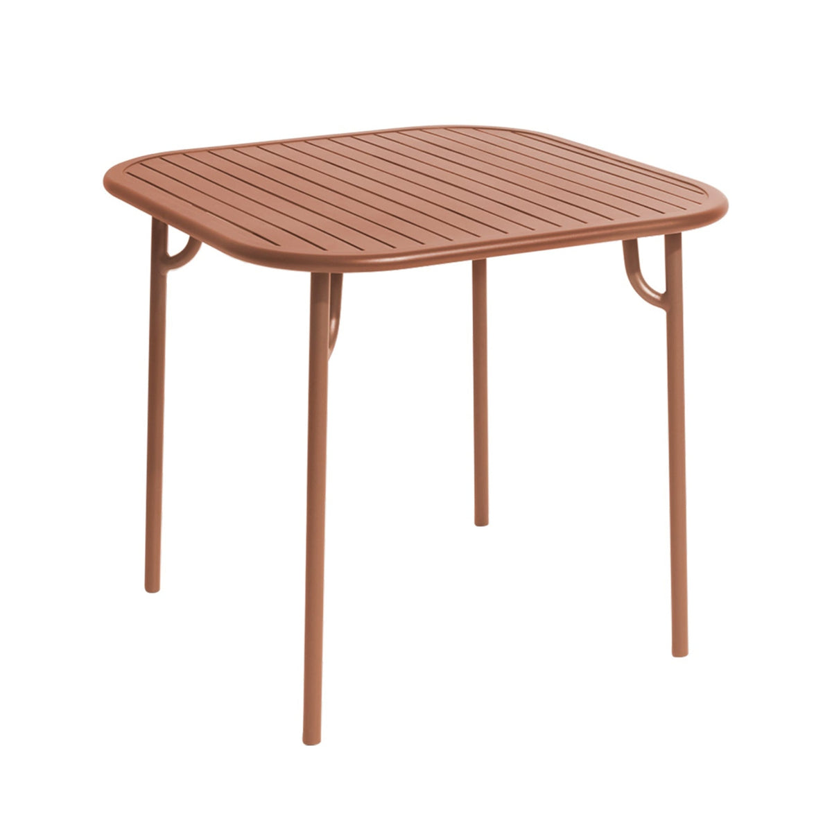 Vierkante tuintafel WEEK-END terracotta