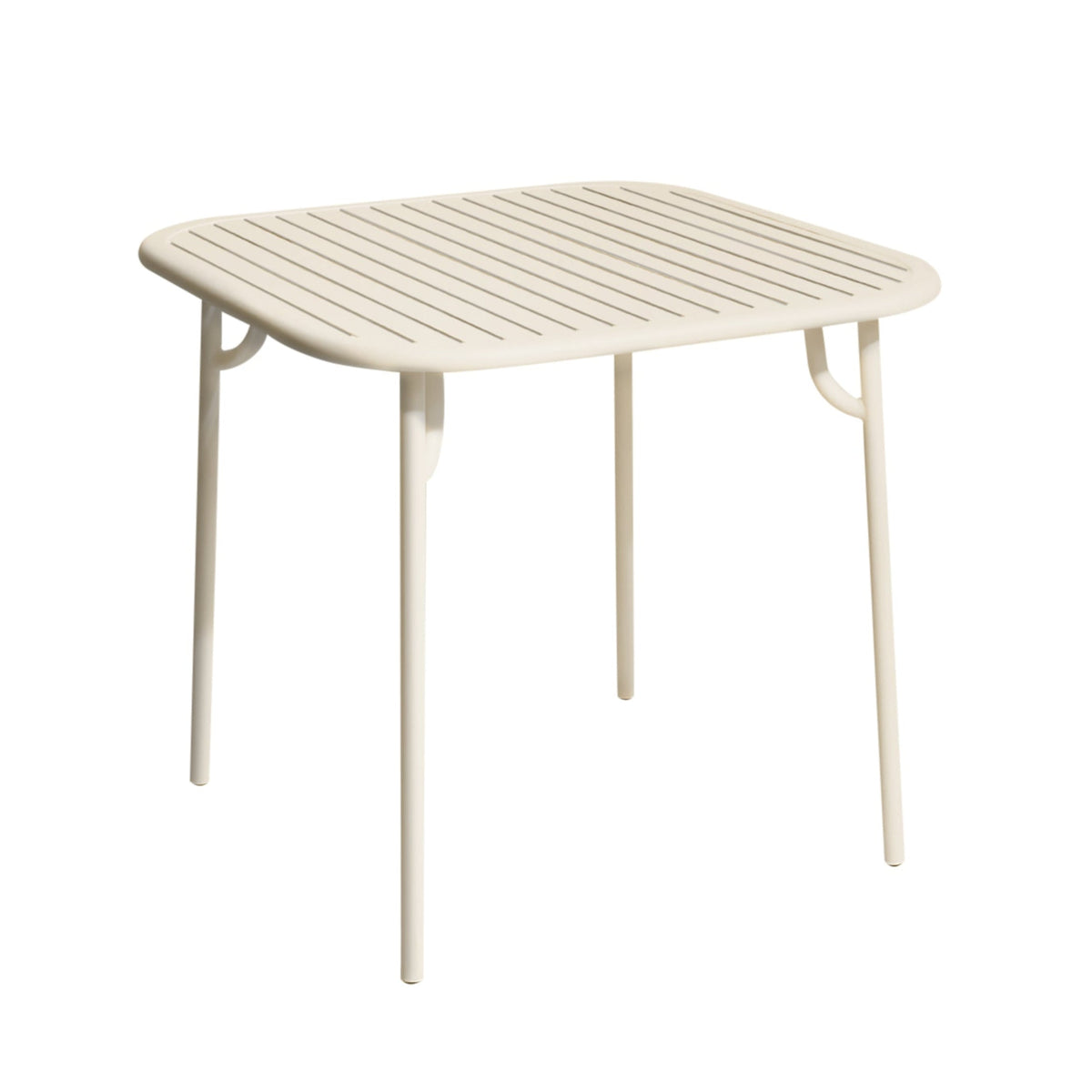 Vierkante tuintafel WEEK-END ivoor
