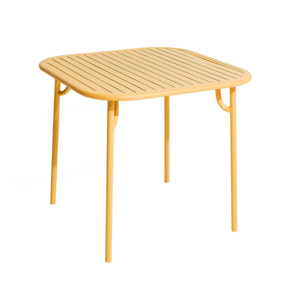 Vierkante tuintafel WEEK-END donkergeel