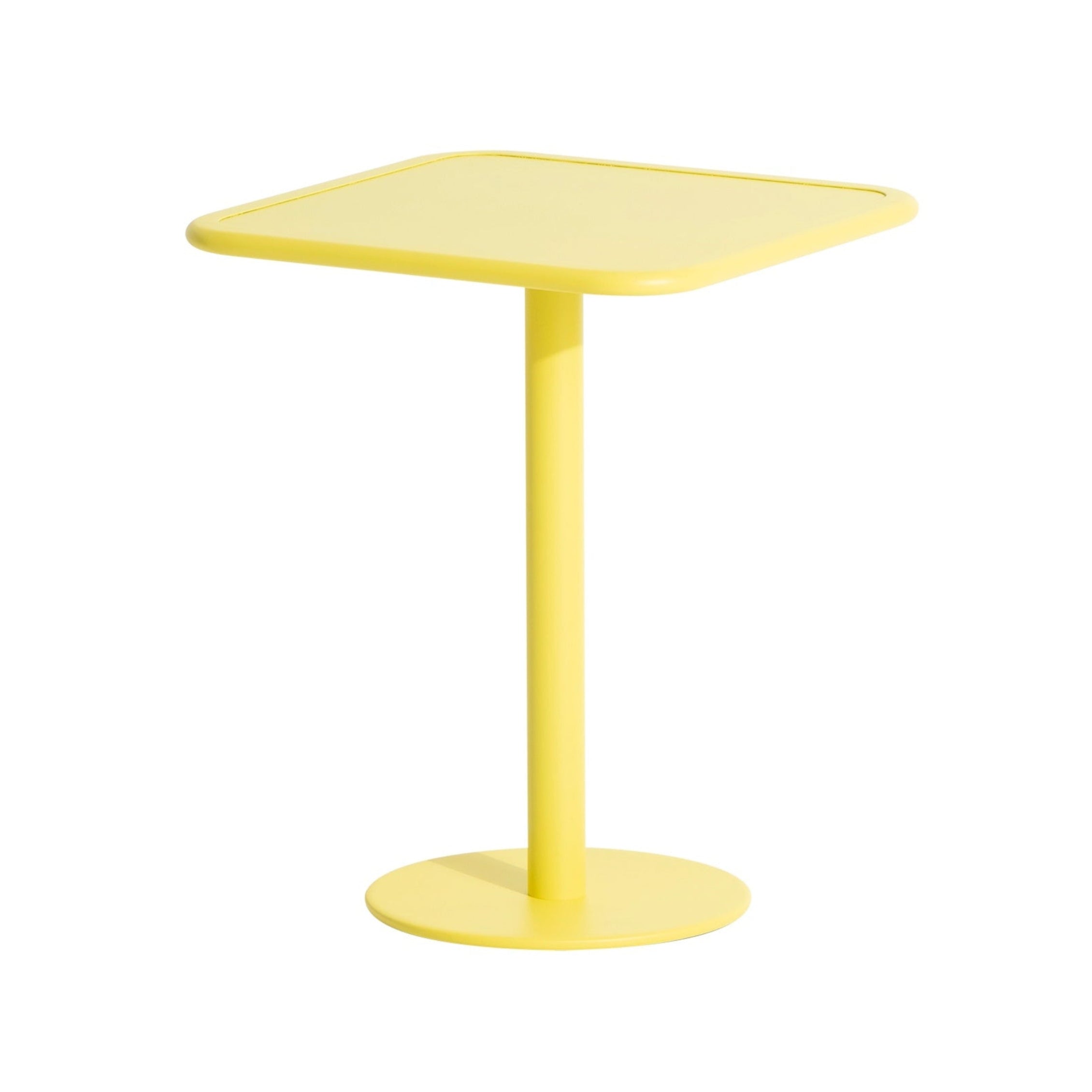 Vierkante tuintafel WEEK-END felgeel