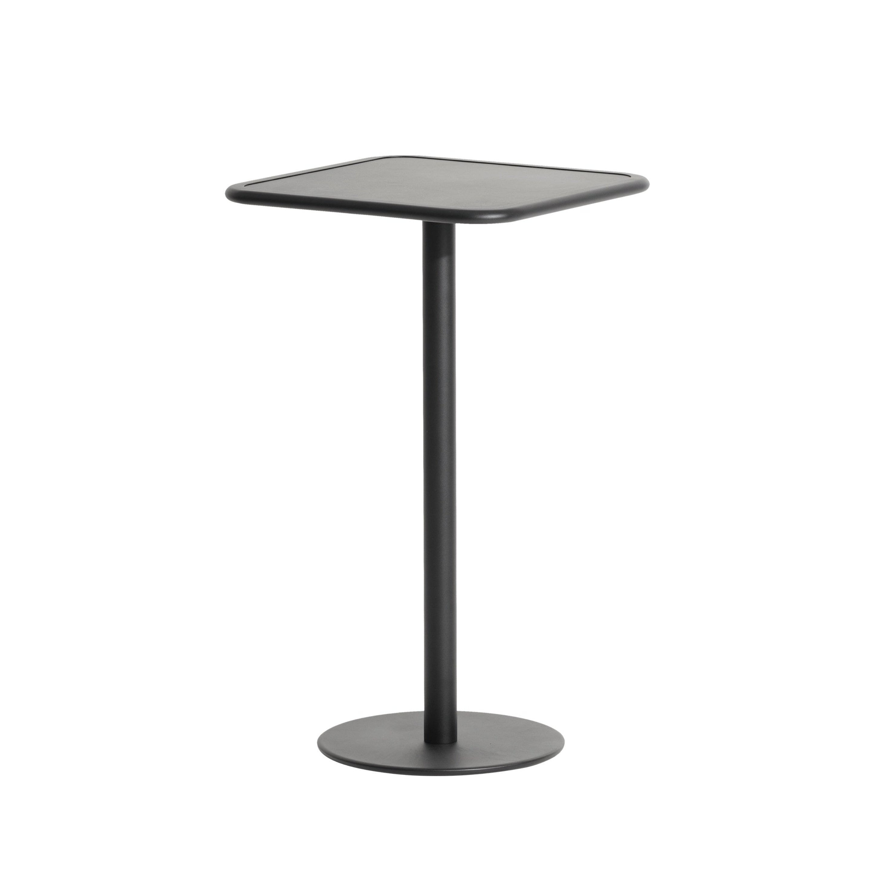 Vierkante tuintafel WEEK-END zwart