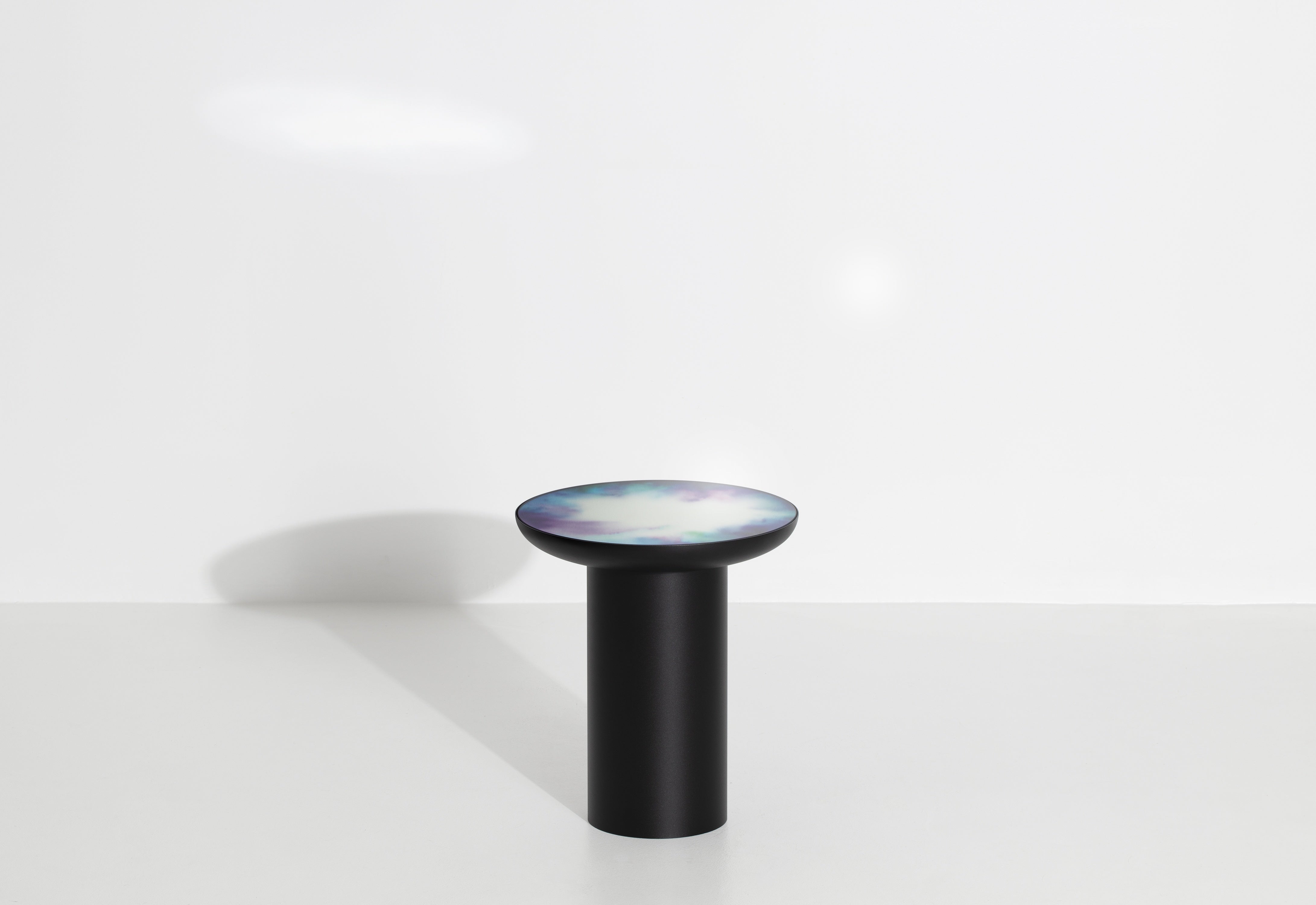 Zijtafel FRANCIS zwart met spiegelblad
