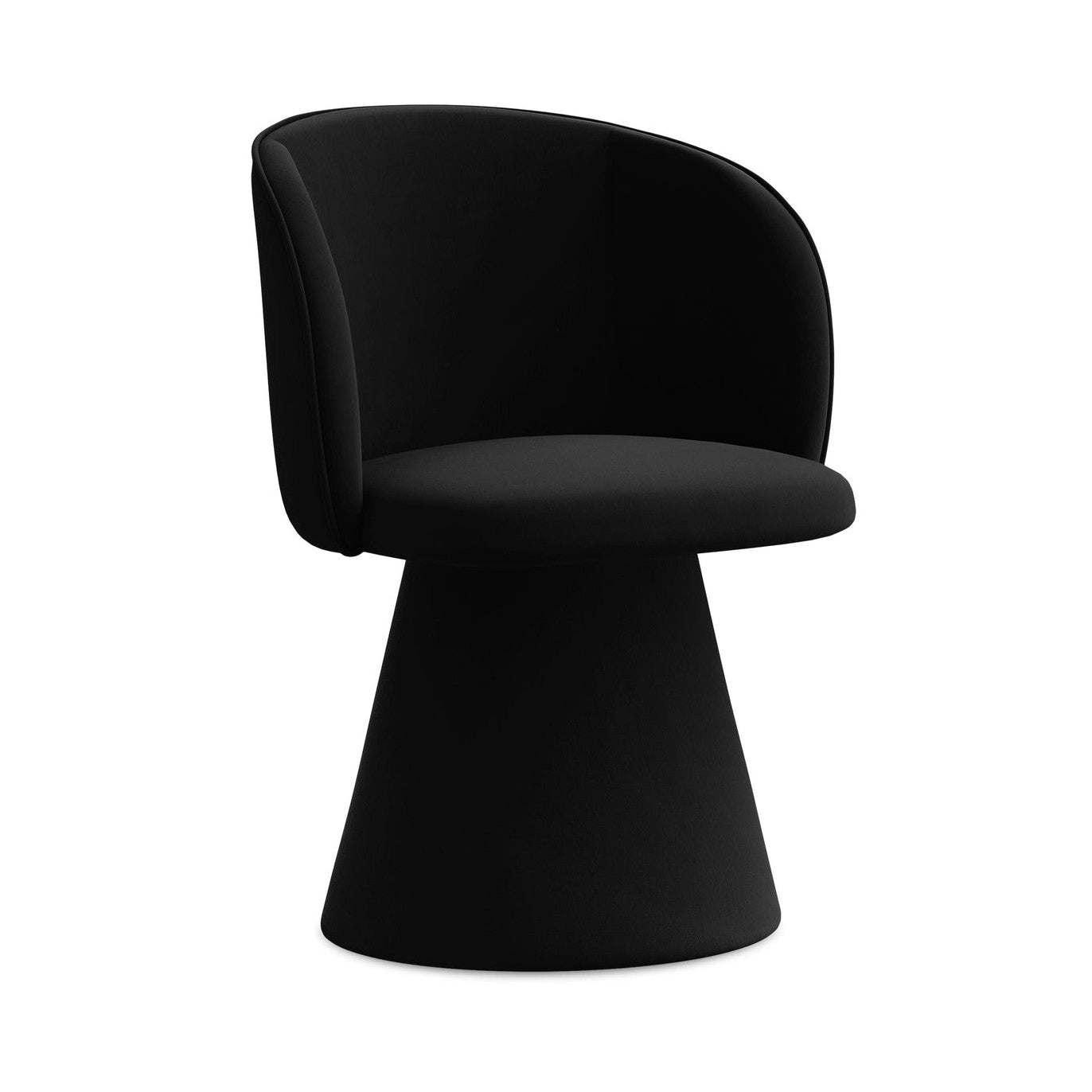 Fluwelen stoel MAIA zwart