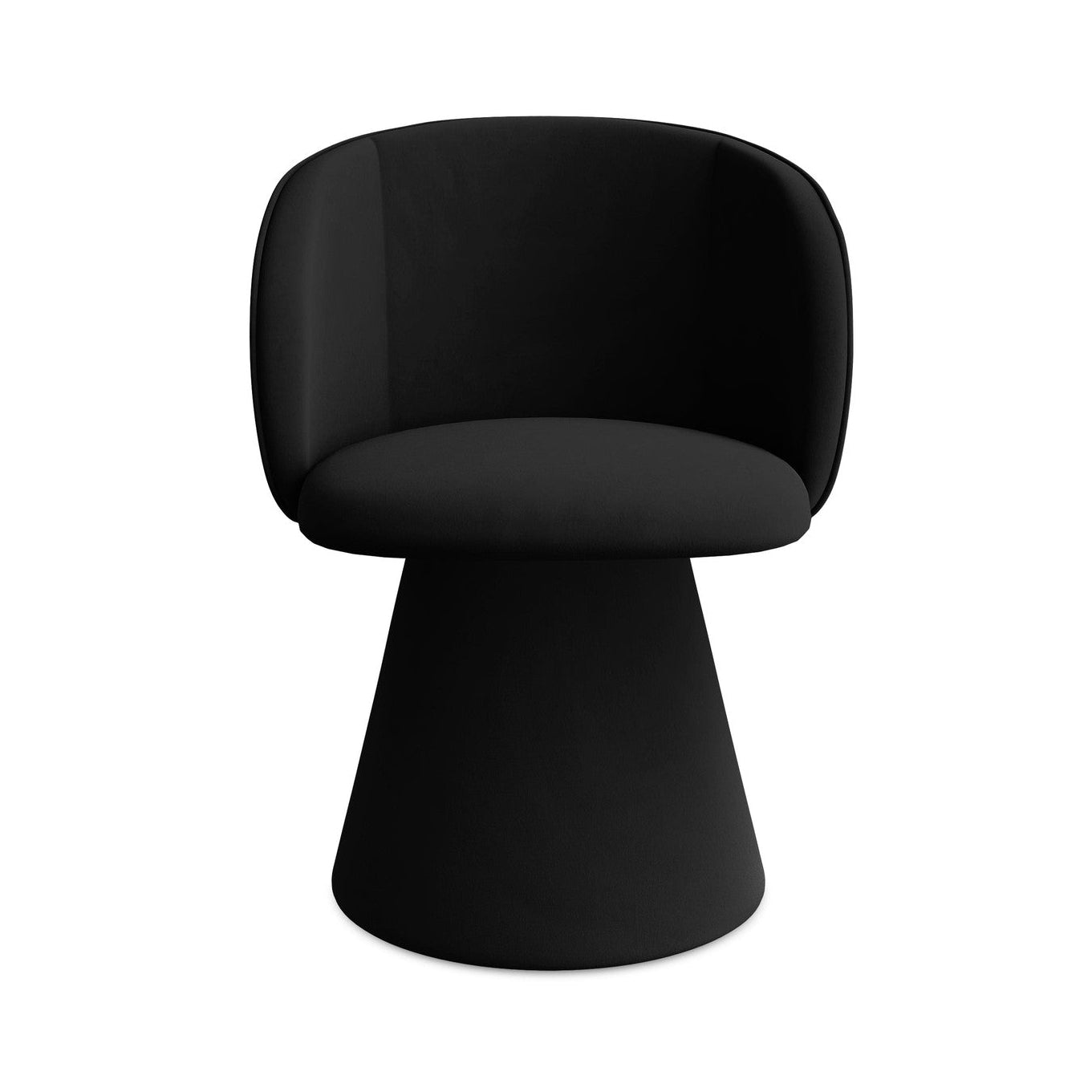 Fluwelen stoel MAIA zwart