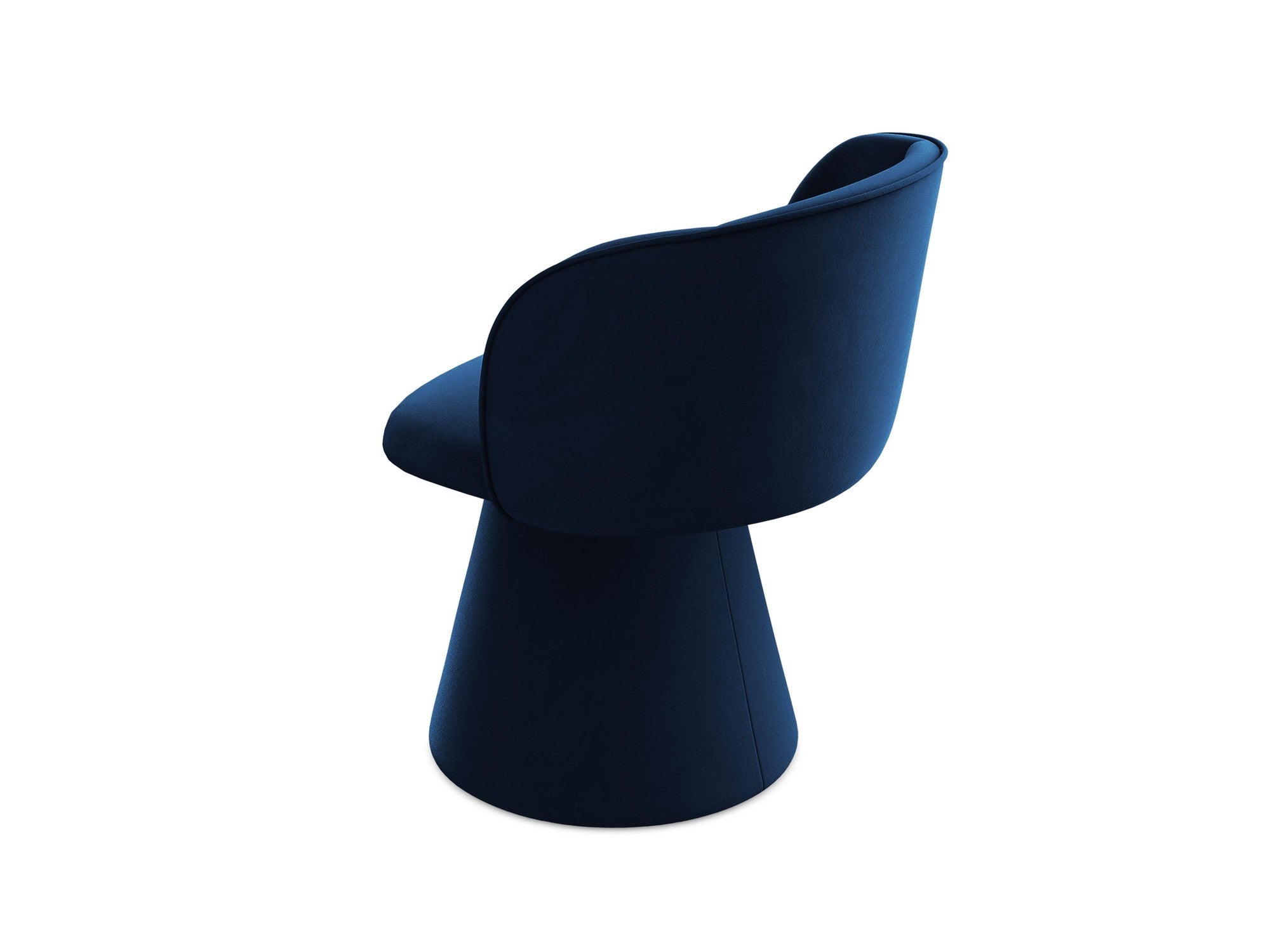 Fluwelen stoel MAIA koninklijk blauw