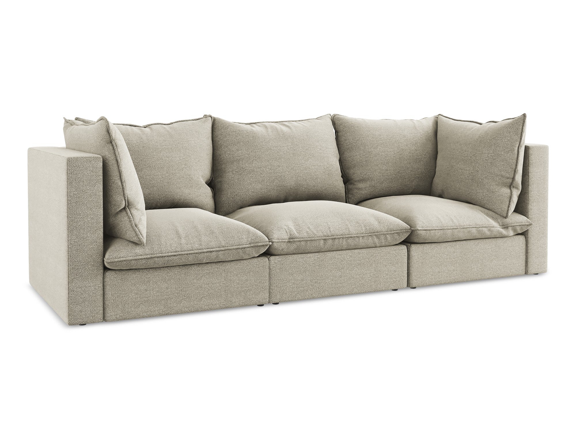 Sofa 3-zits MANAO taupe boucle