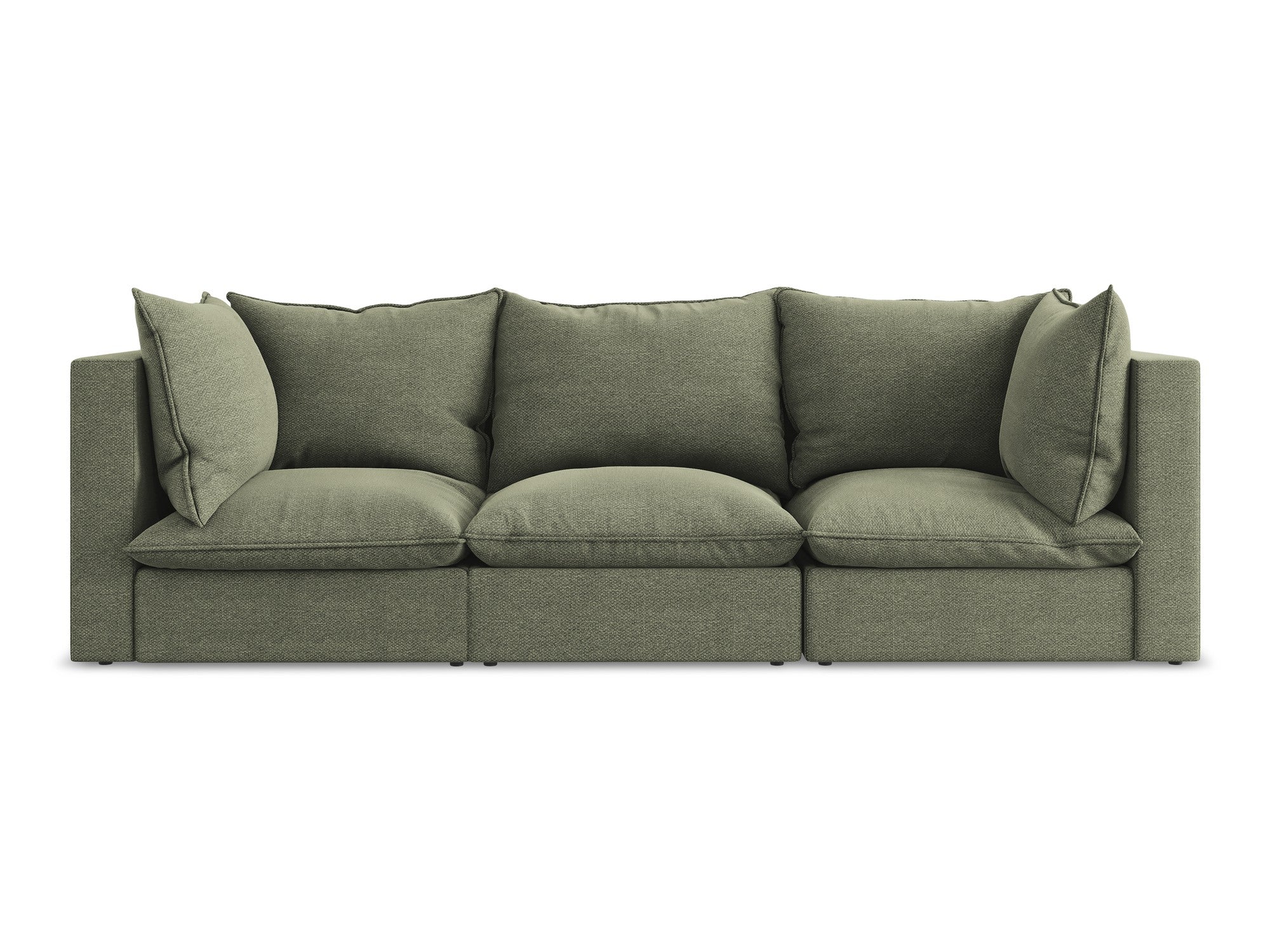 Sofa 3-zits MANAO olijfgroene boucle