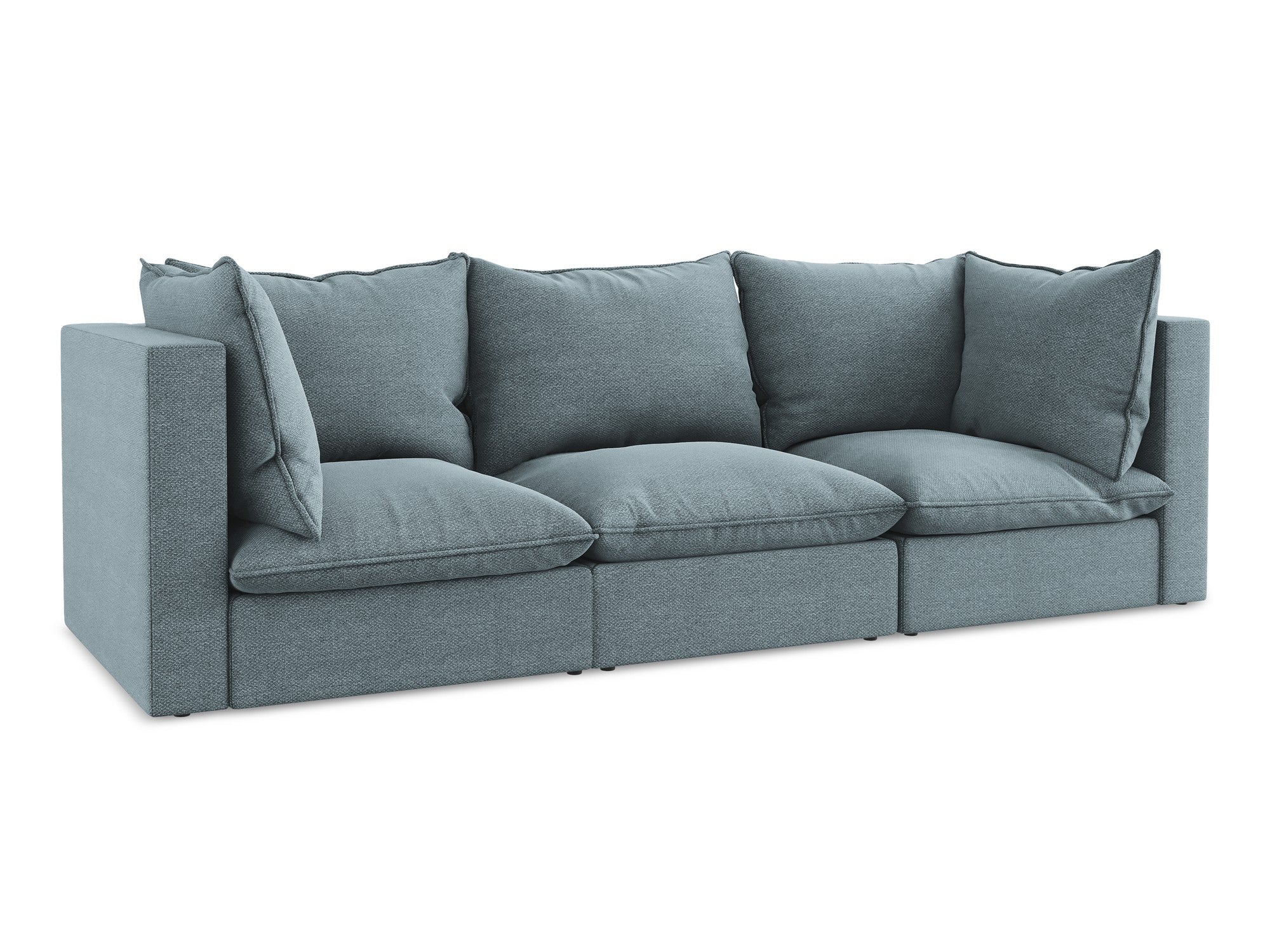 Sofa 3-sitzig MANAO jeansblau Boucle