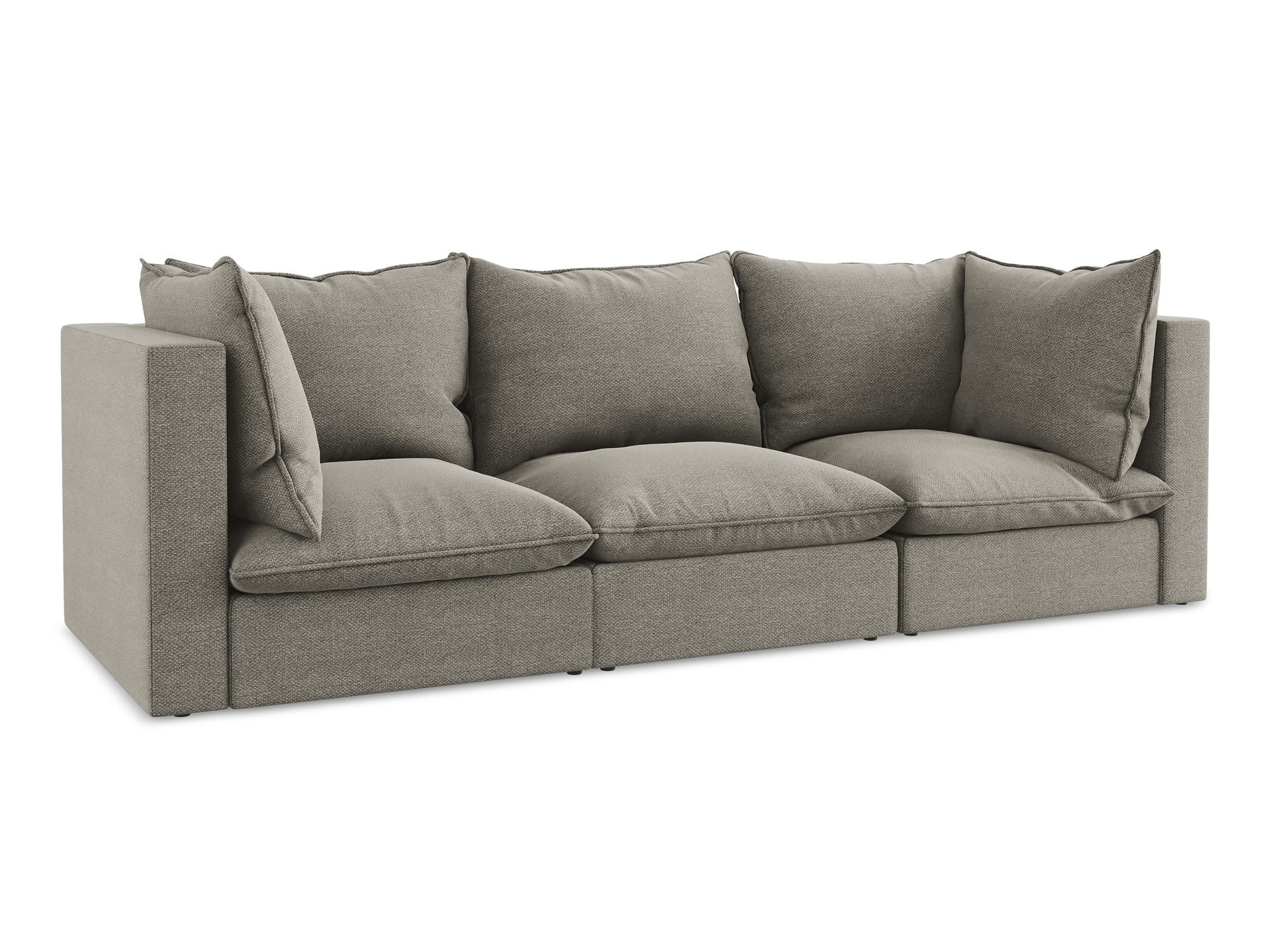 Sofa 3-zits MANAO grijs boucle