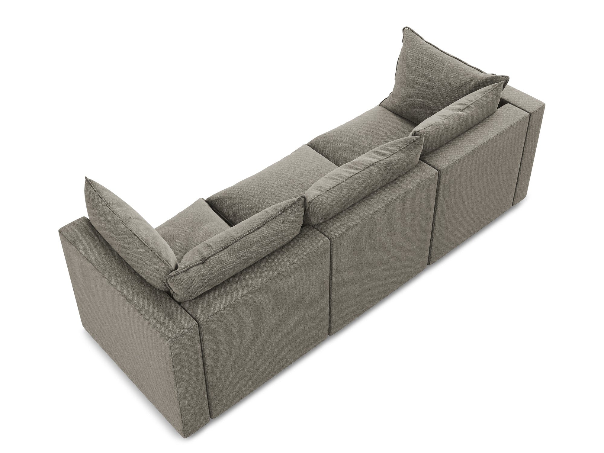 Sofa 3-zits MANAO grijs boucle