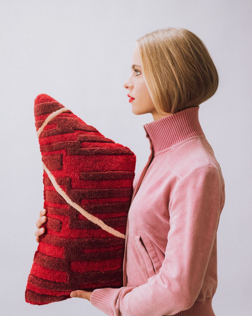 Decoratieve kussen MAYA rood