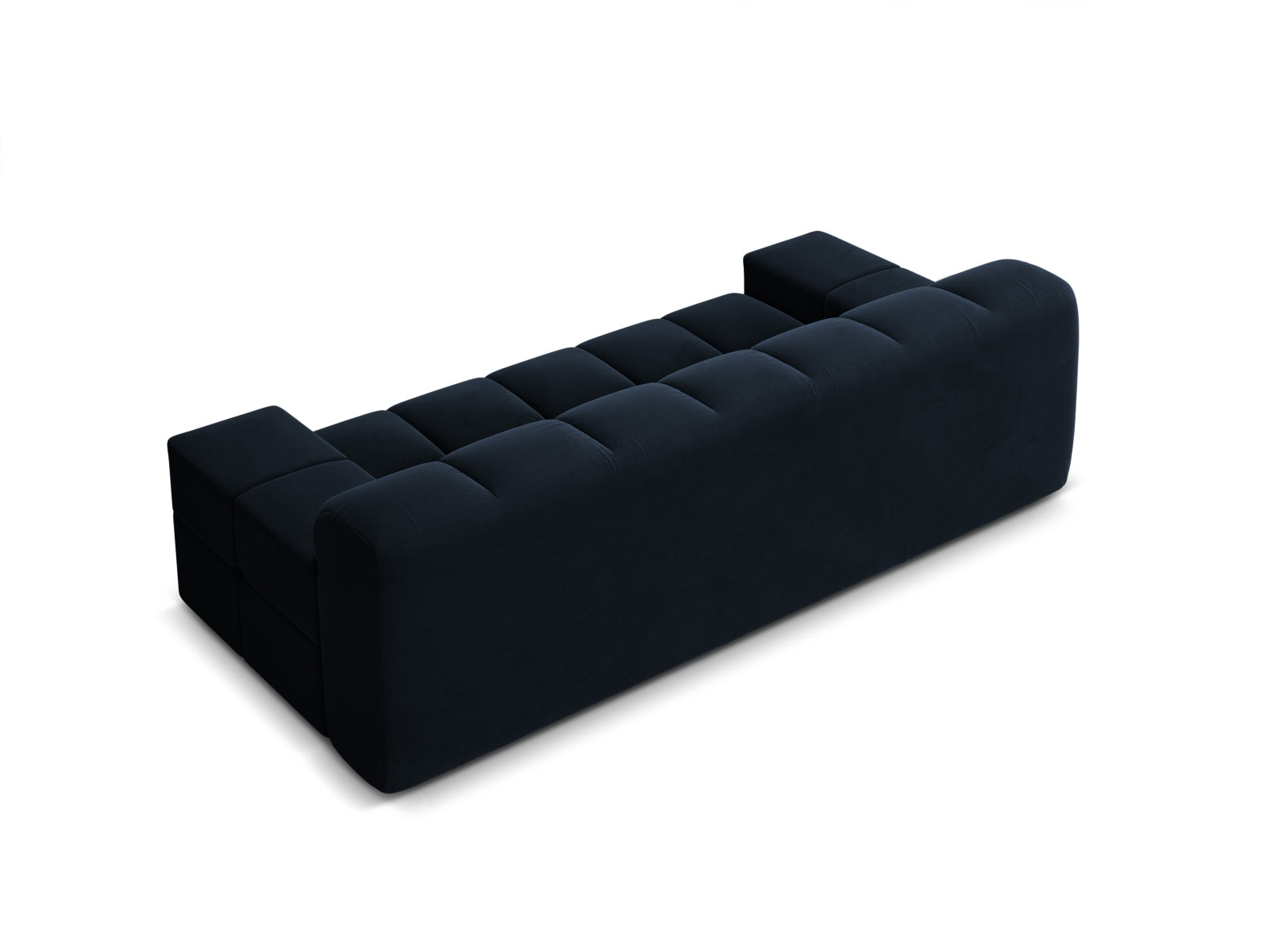Sofa van fluweel voor 2 personen AGAVE marineblauw