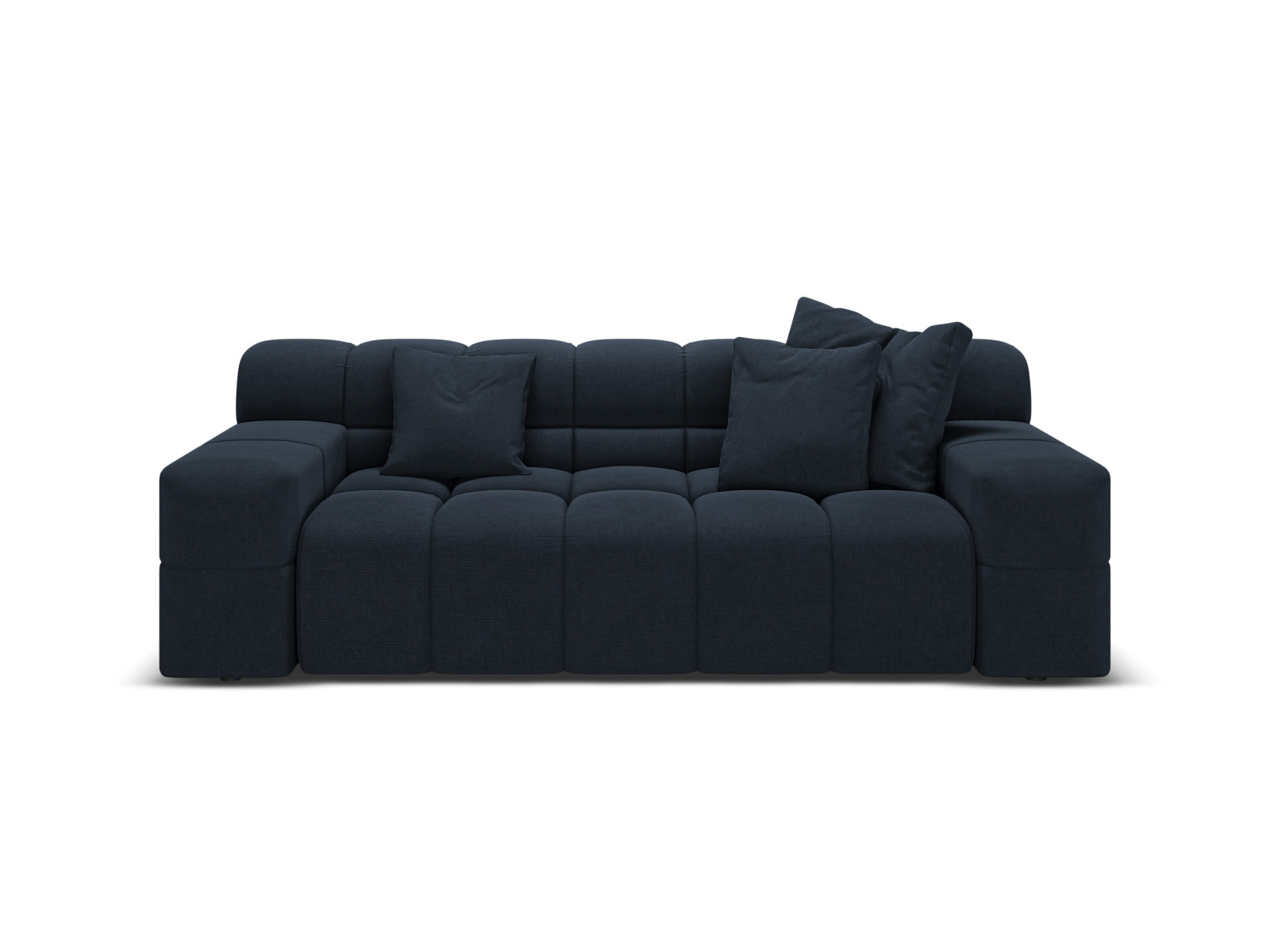 Sofa 2-zits AGAVE granietblauw chenille