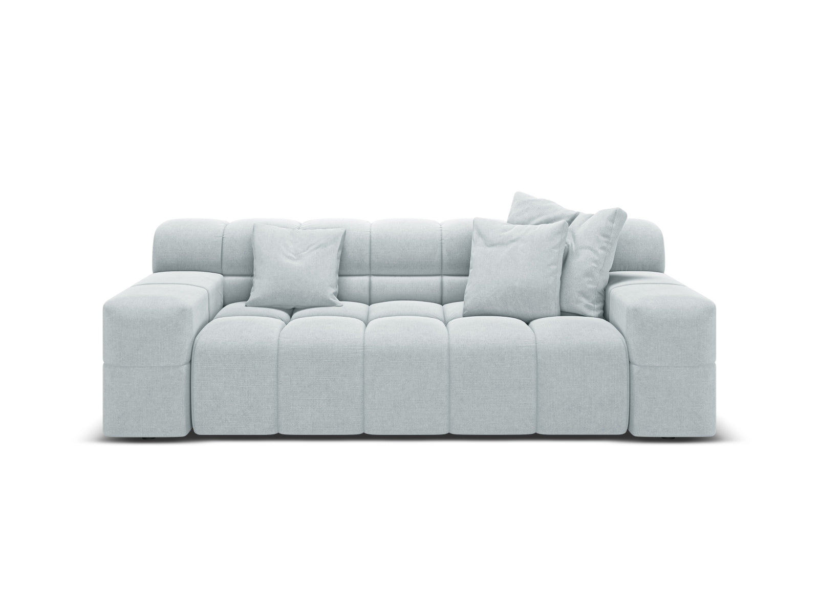 Sofa 2-zits AGAVE grijs chenille