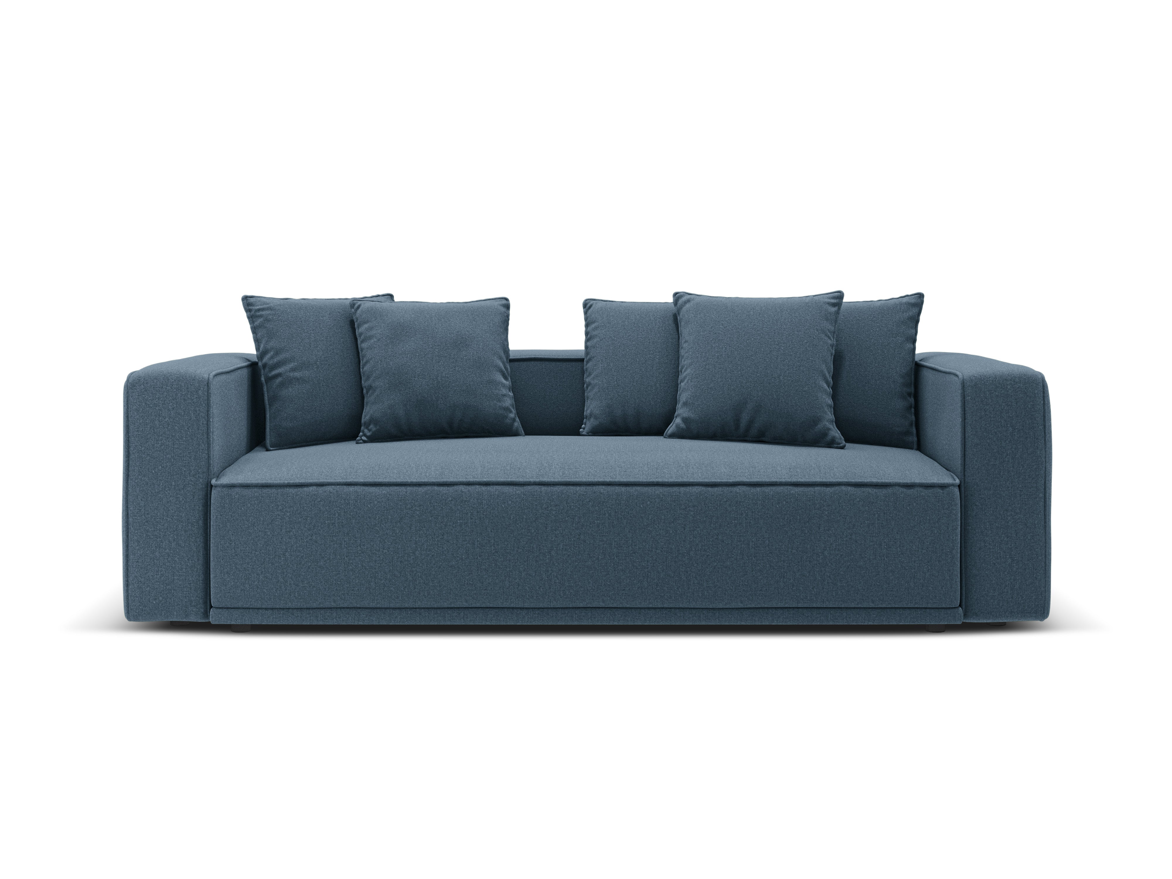 Sofa with sleeping function RIBES denim blue chenille