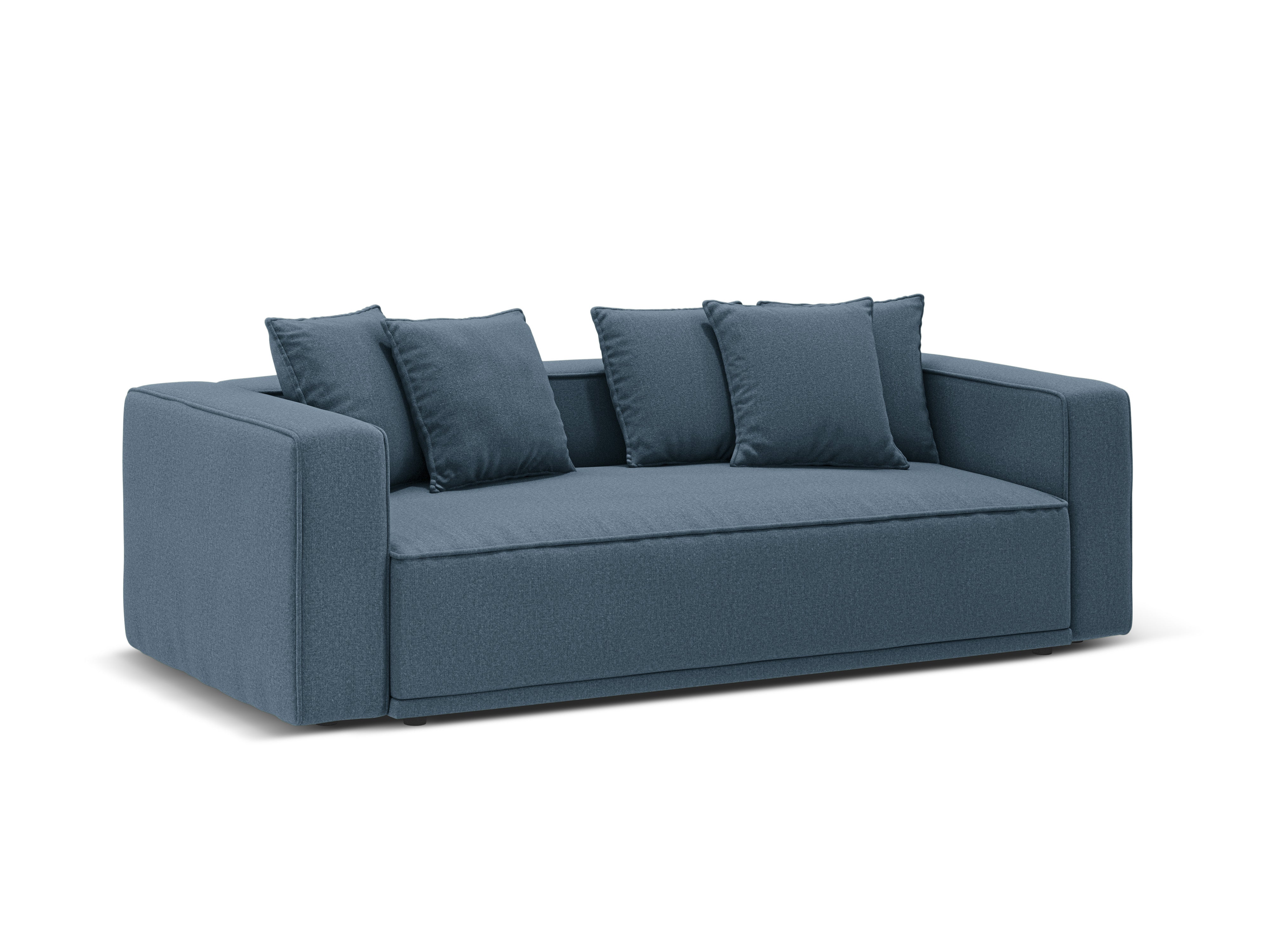 Sofa with sleeping function RIBES denim blue chenille