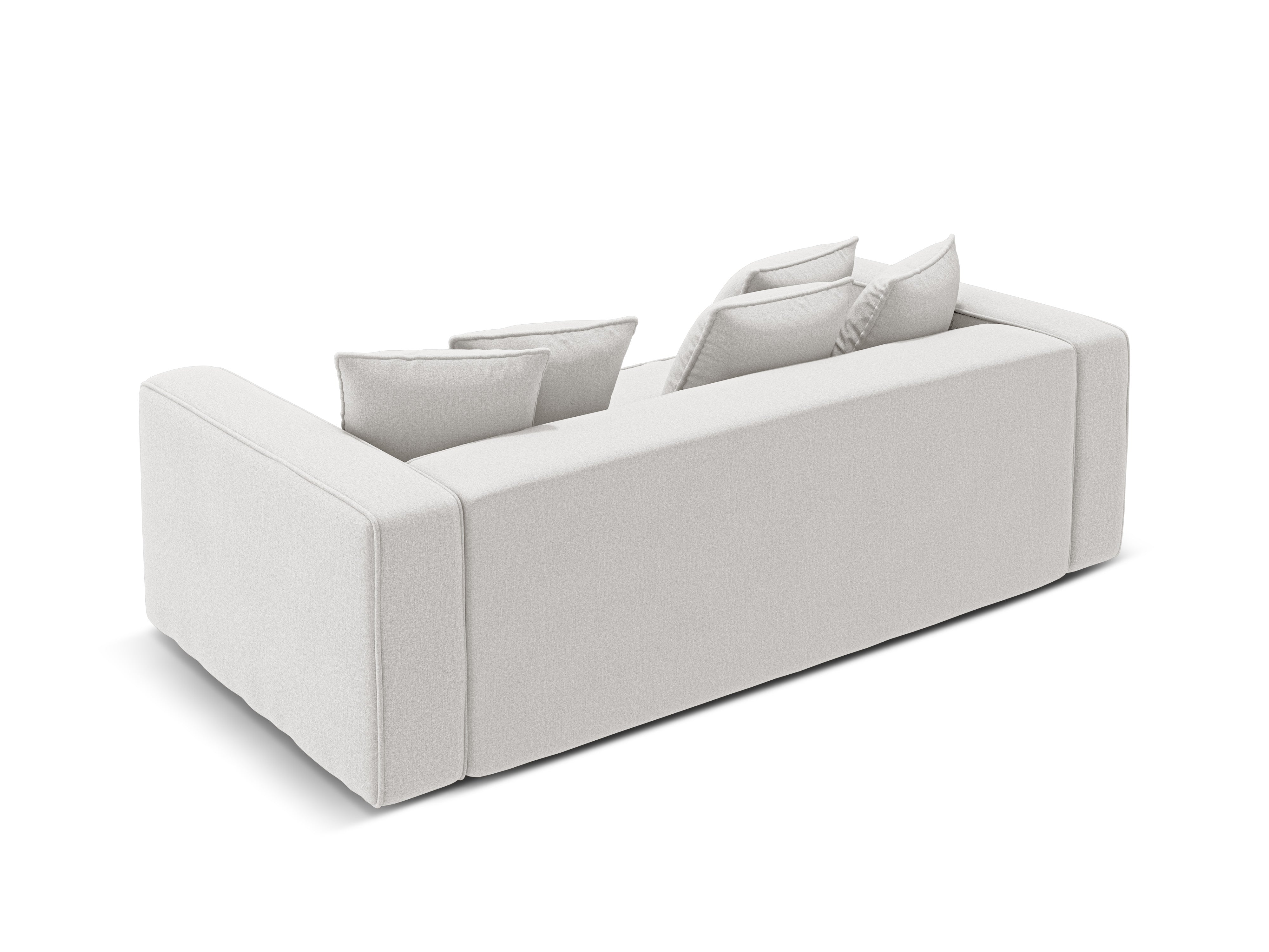 Sofa mit Schlaffunktion RIBES silberner Chenille