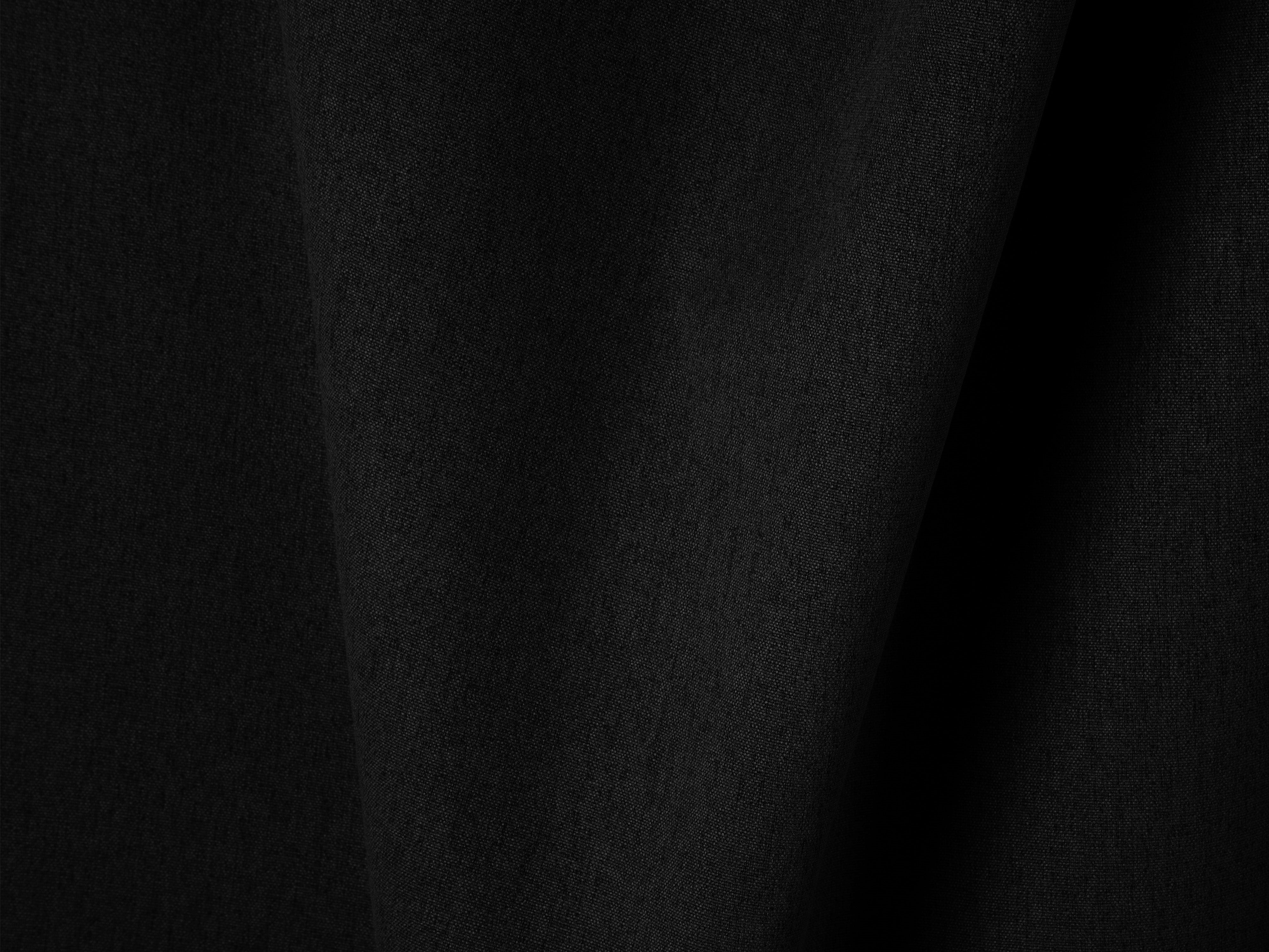 Sofa met slaapfunctie RIBES zwart chenille