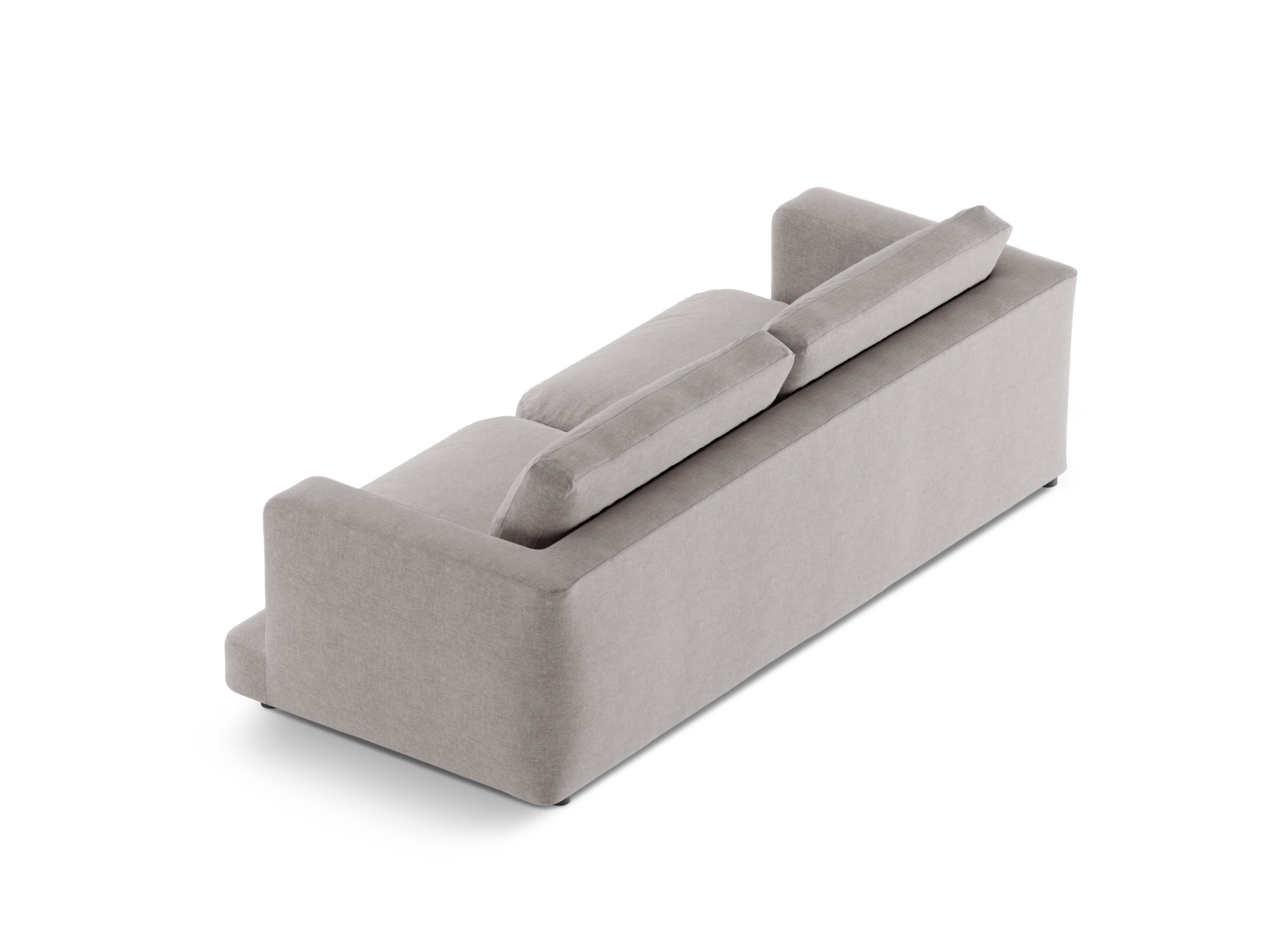 Sofa 3-zits DAPHNE warm grijs chenille