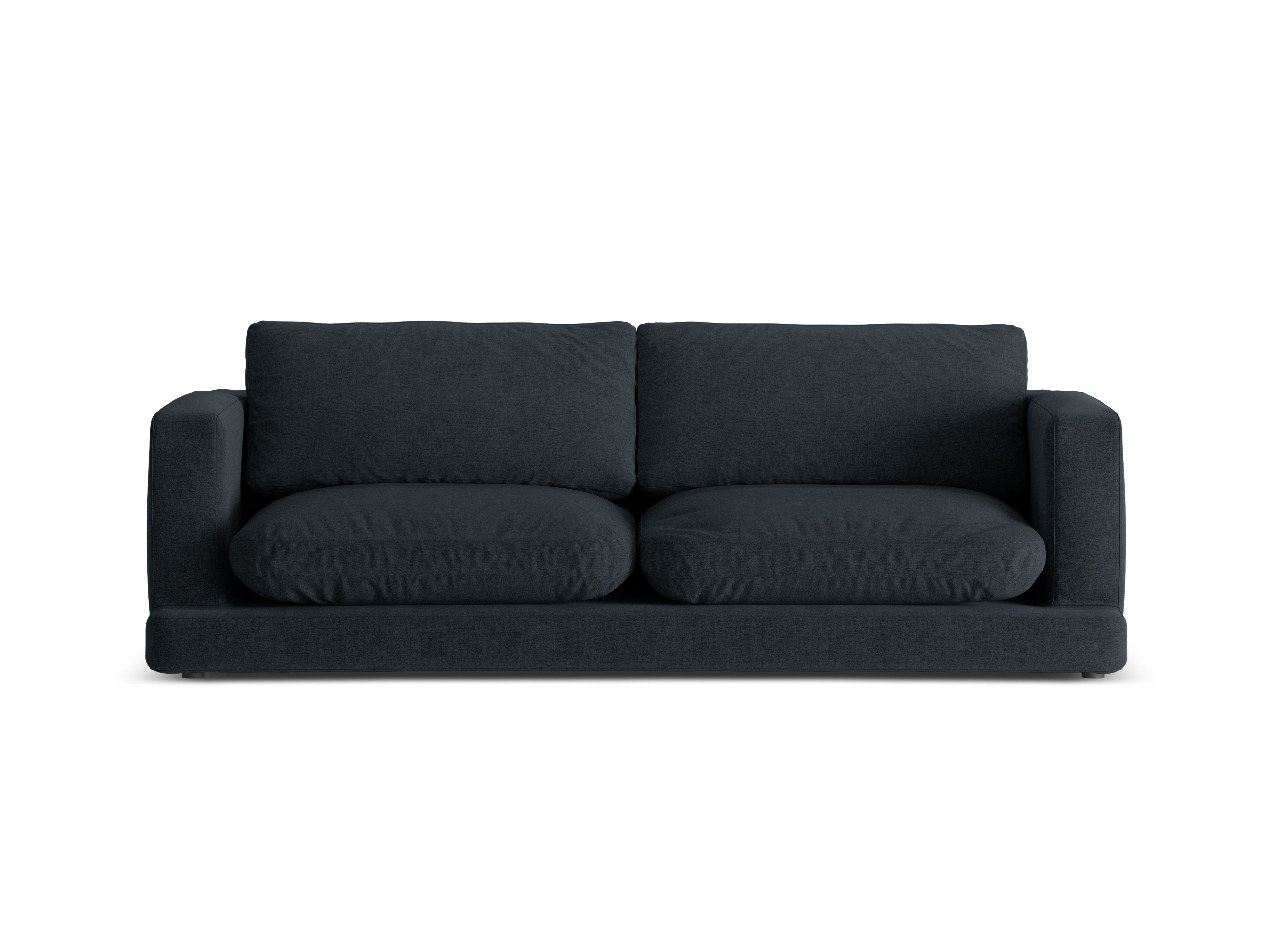 Sofa 3-zits DAPHNE zwart chenille