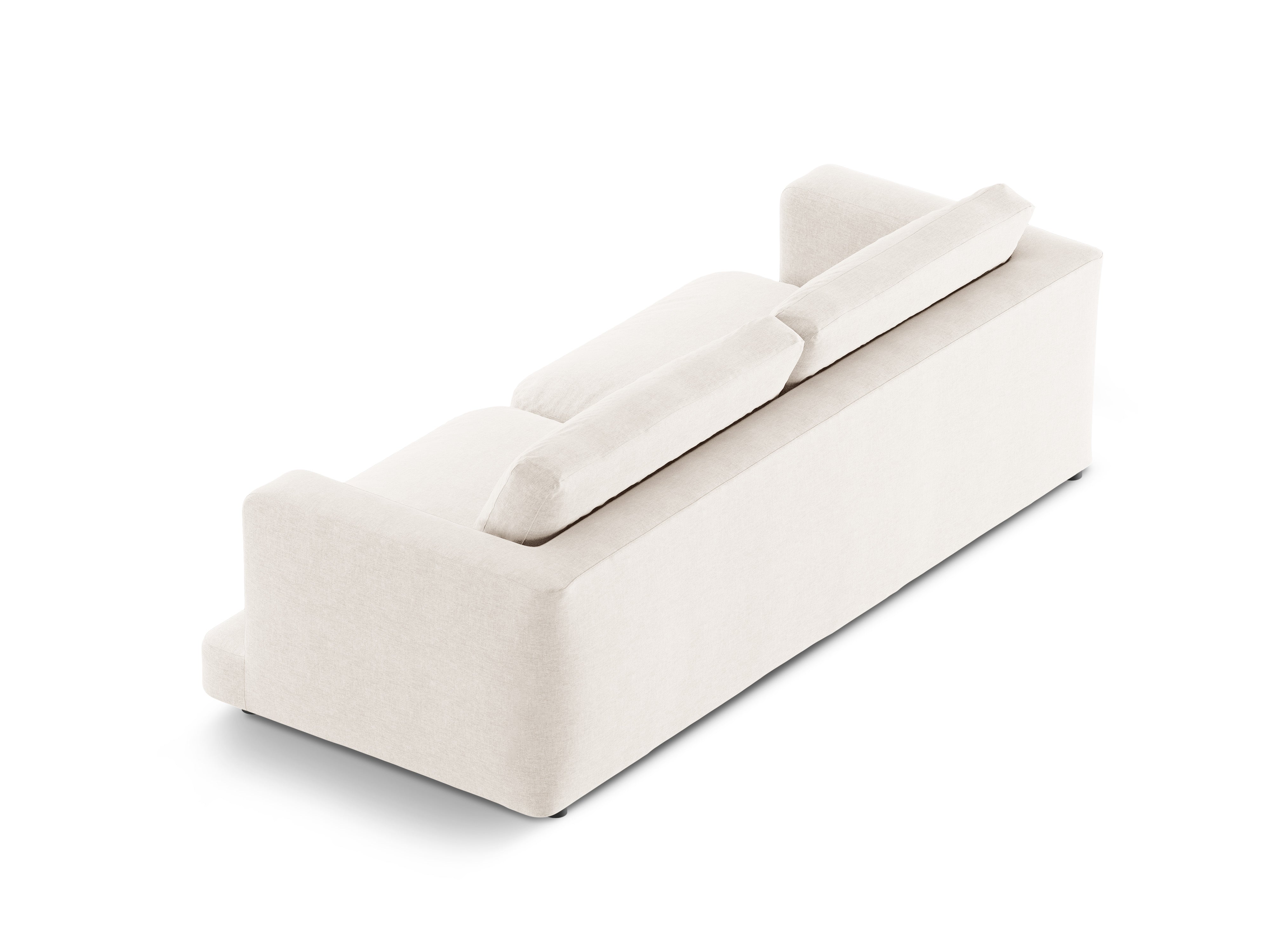 Sofa 4-persoons DAPHNE gebroken wit chenille