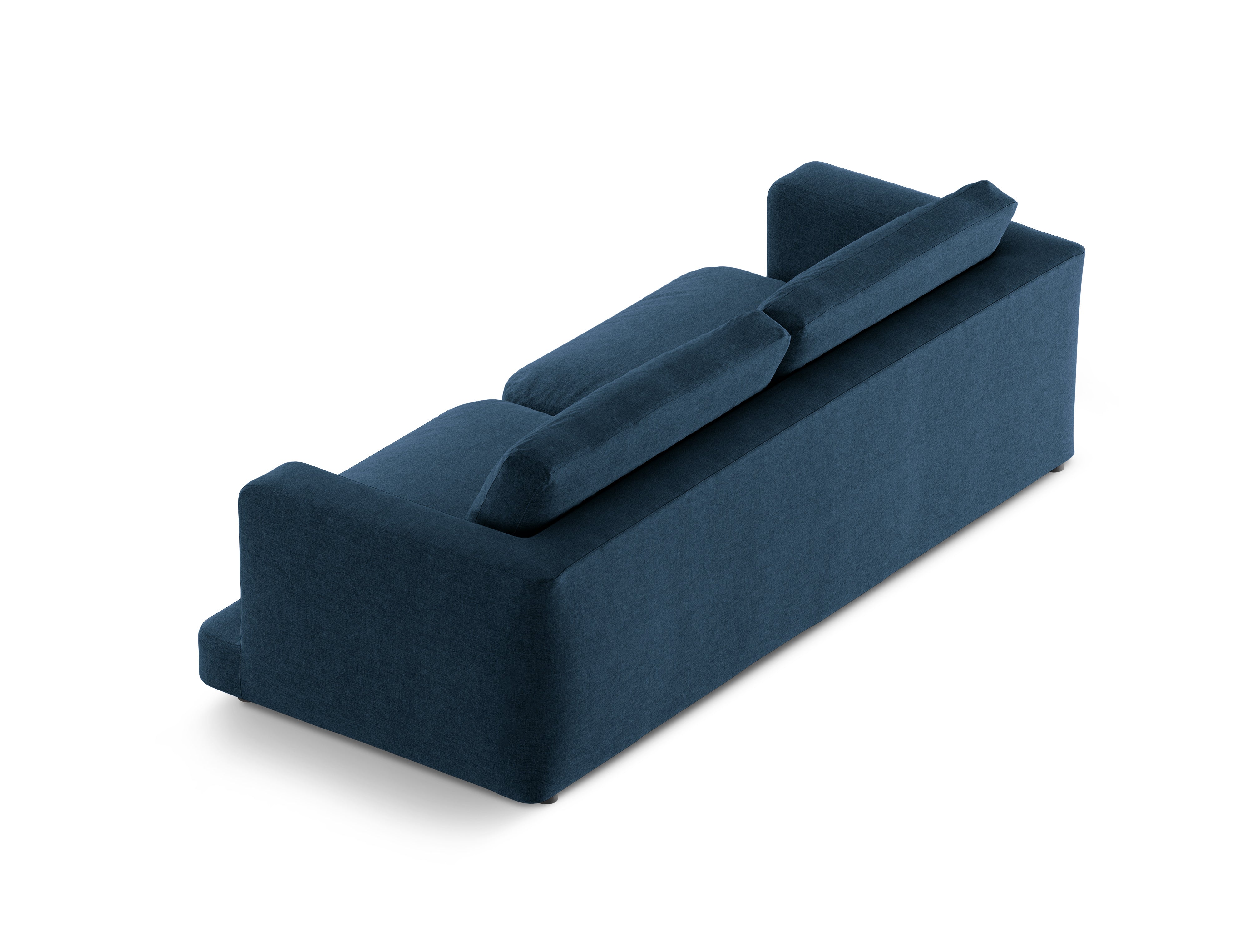 Sofa voor 4 personen DAPHNE donkerblauw chenille