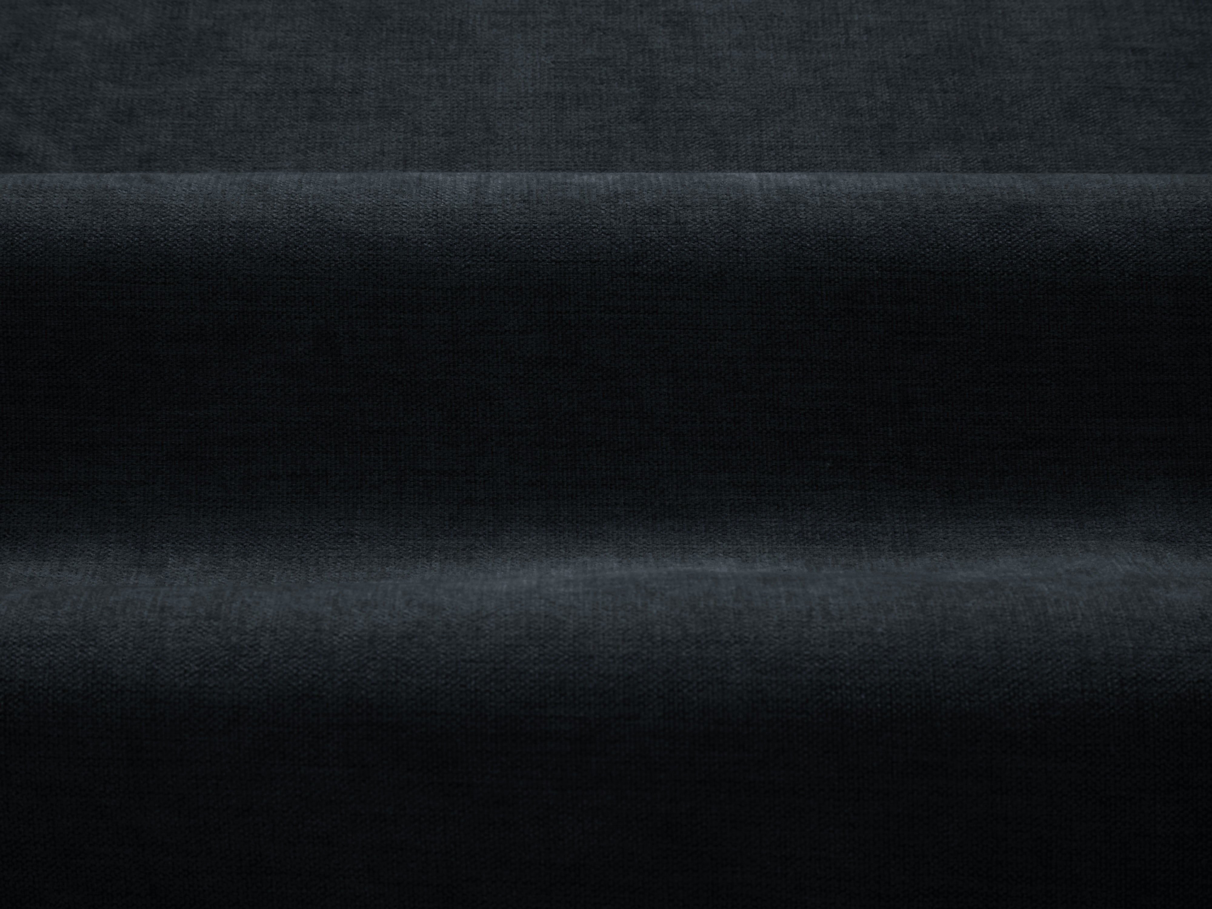 Sofa für 4 Personen DAPHNE schwarzer Chenille