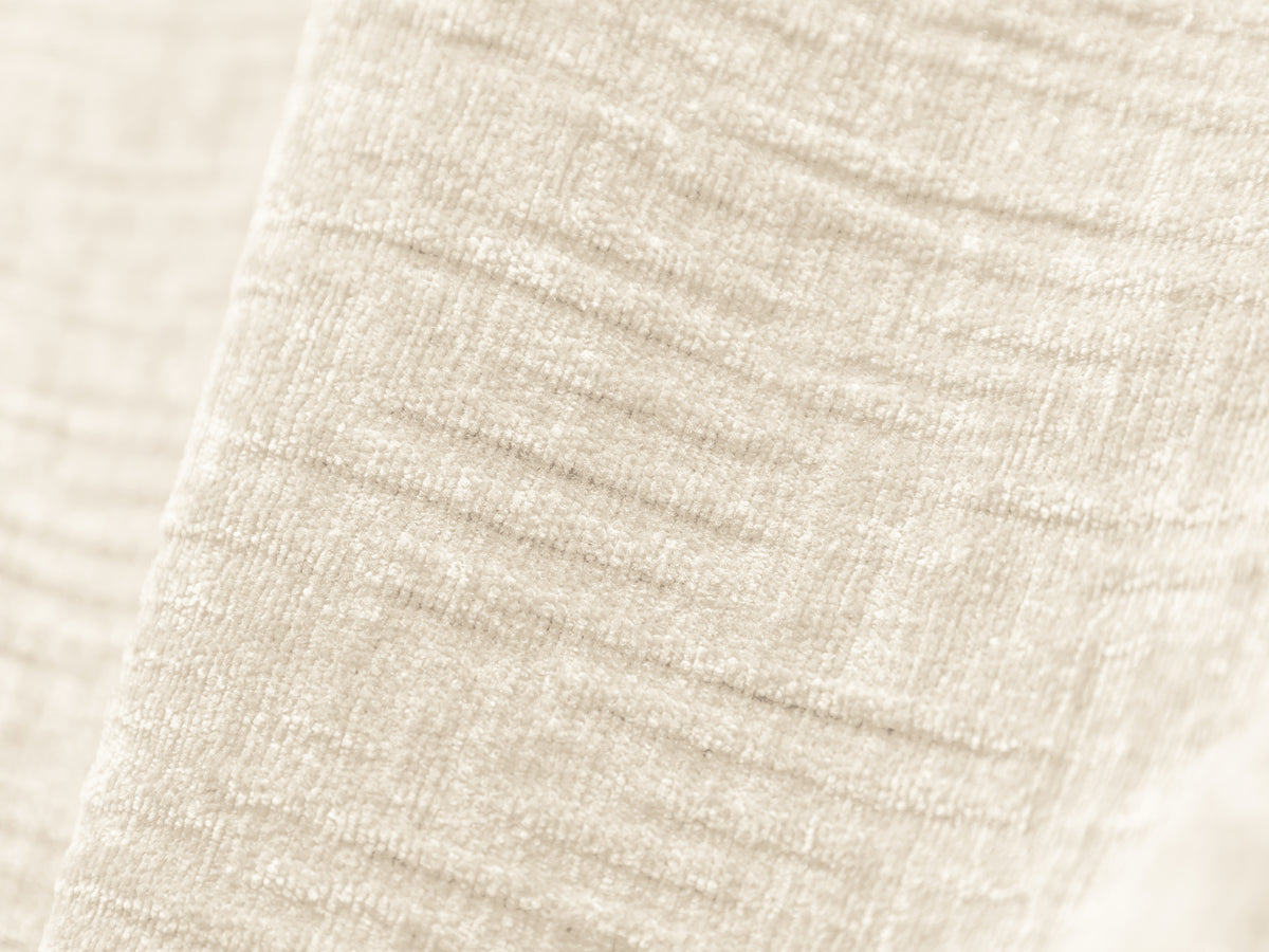 Fauteuil in chenille VANDA lichtbeige