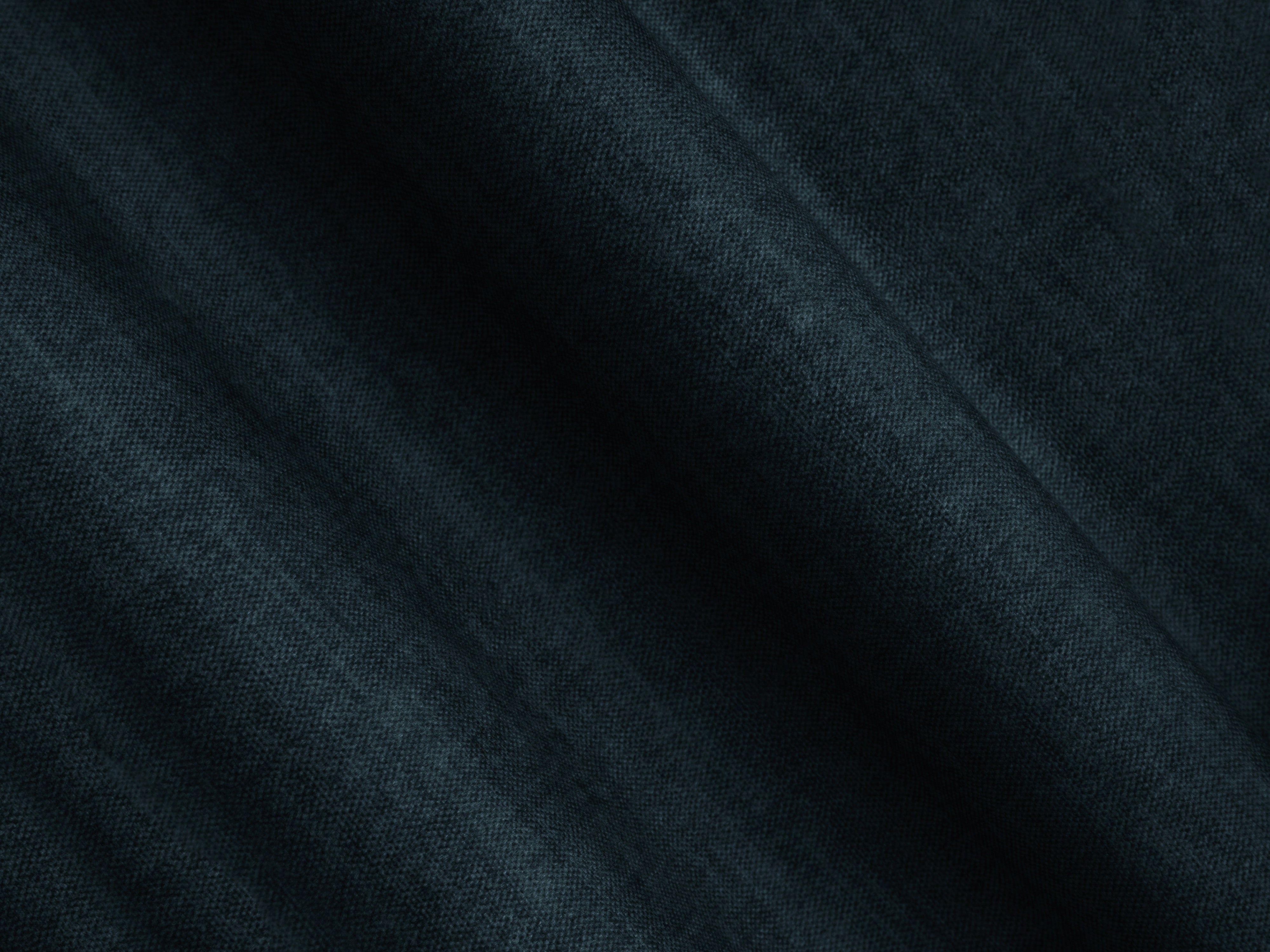 Left-facing velvet corner sofa bed RIBES petrol blue