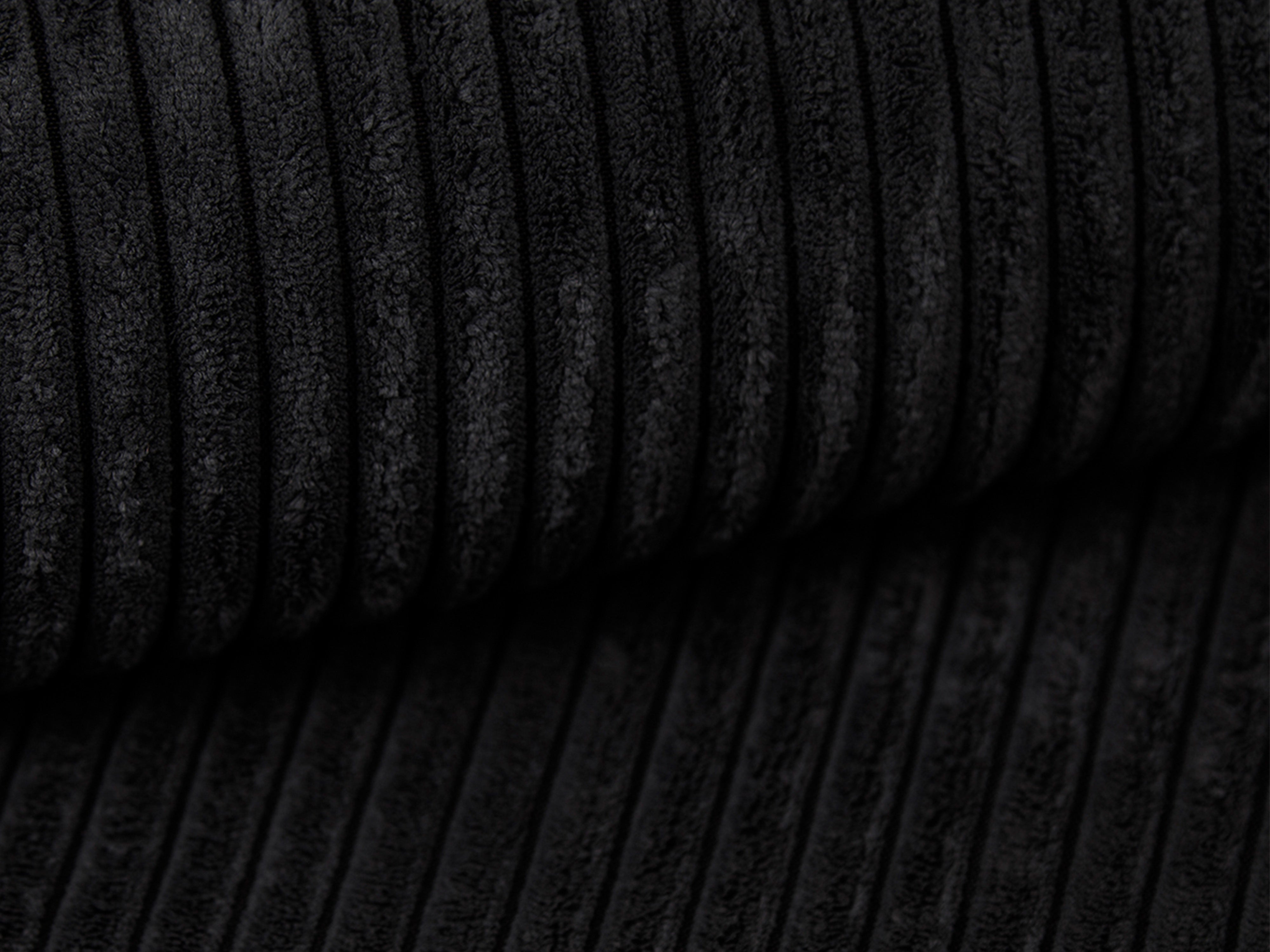 Linksseitige Schlafcouch RIBES schwarzes Cord