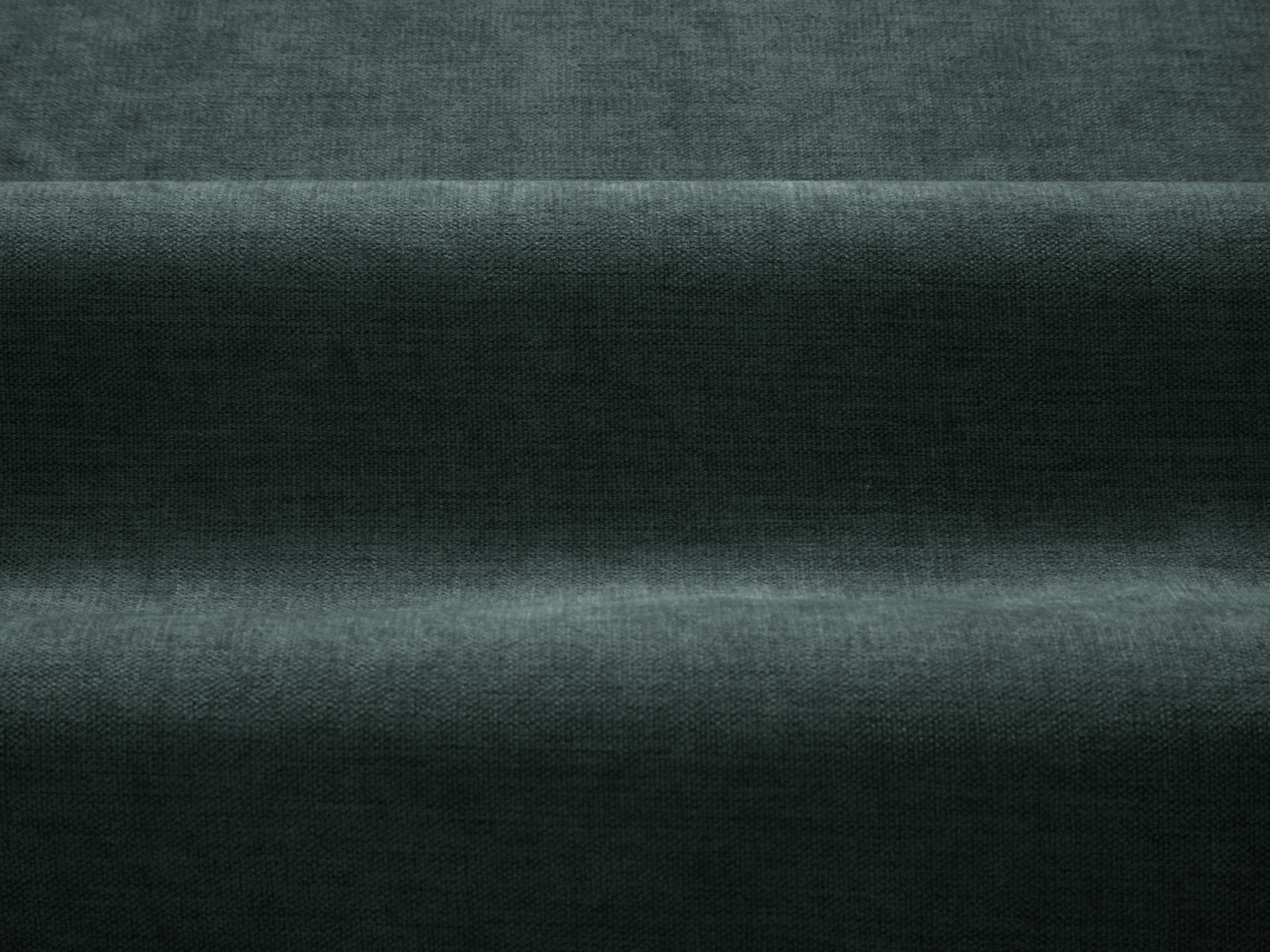 Left-sided corner sofa DAPHNE sea green chenille