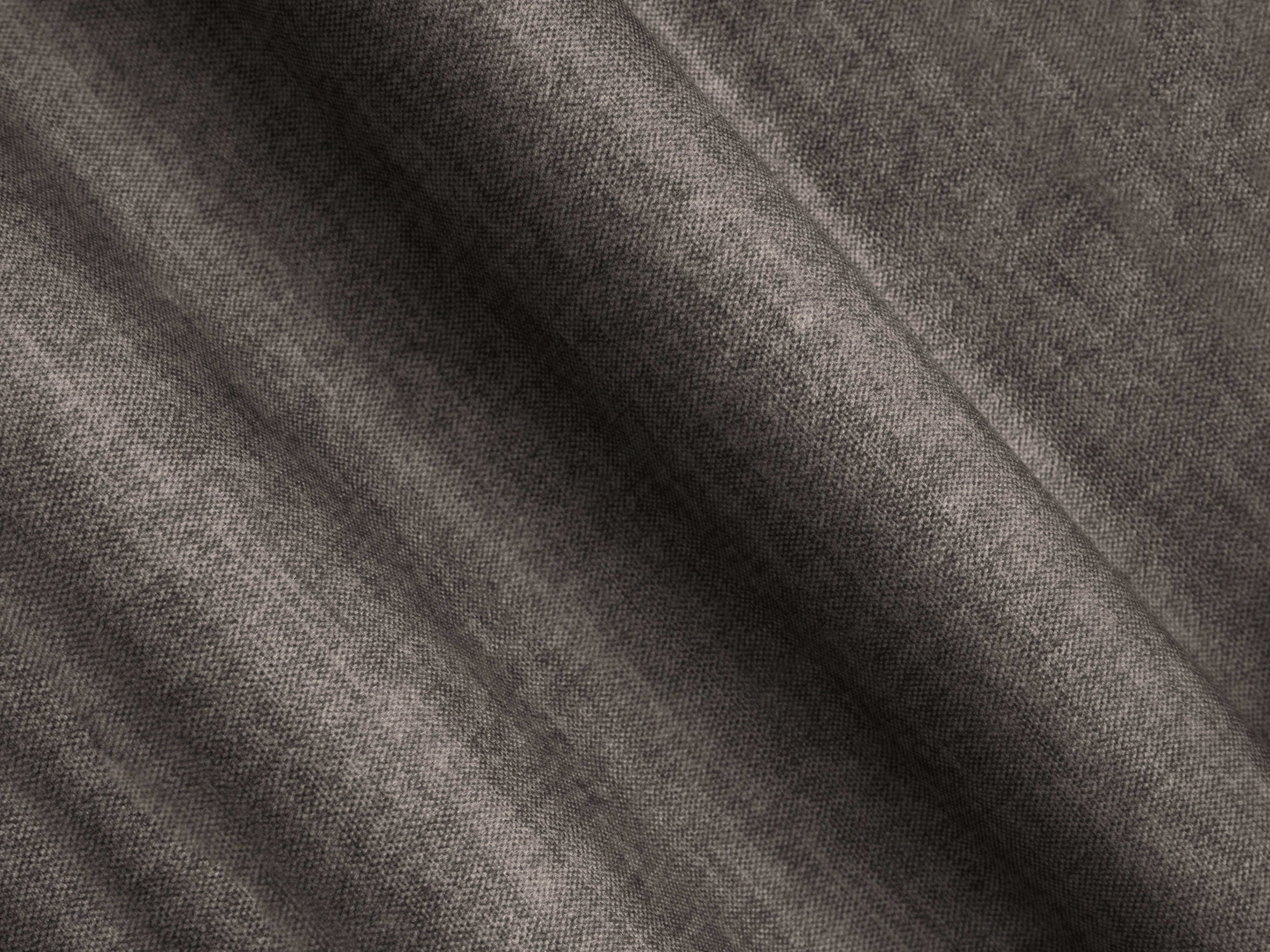 Samt-Ecksofa rechts mit Schlaffunktion RIBES grau