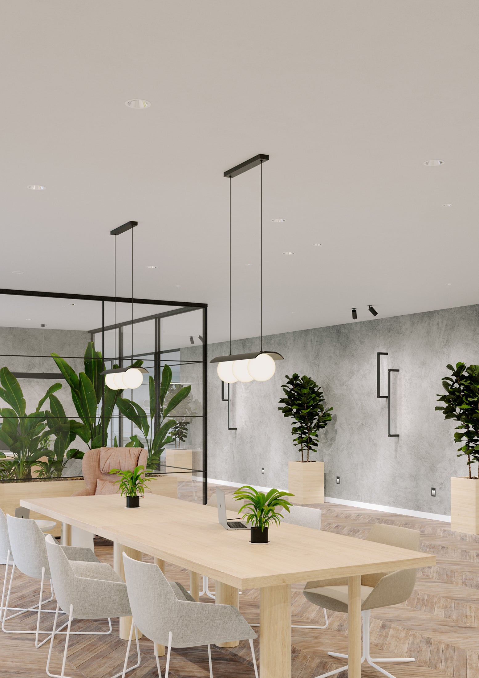 Pendelleuchte MODERN BALL X2