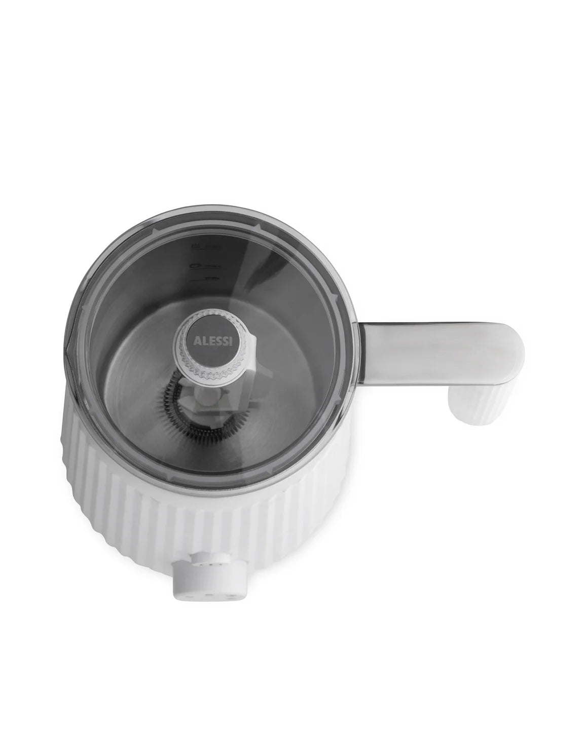 Witte PLISSÉ melkschuimer