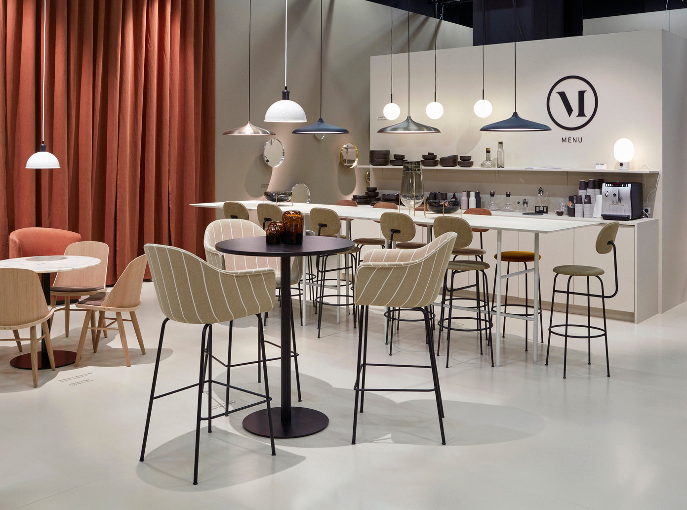 Hocker HARBOUR schwarze Leder