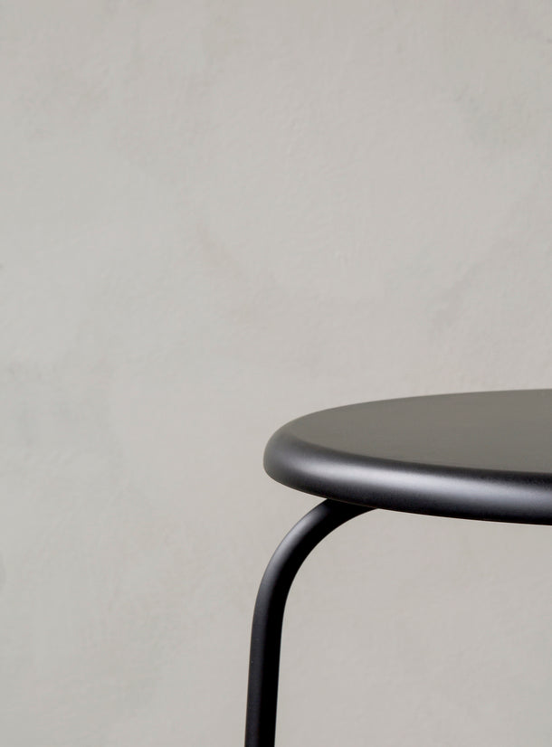 AFTEROOM stool beige with a steel base