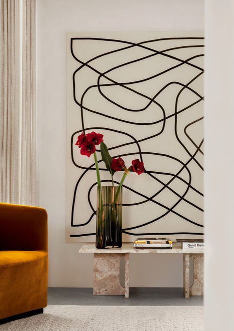 ANDROGYNE coffee table beige marble