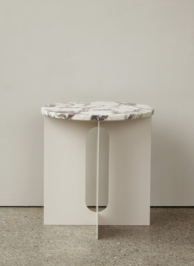 ANDROGYNE cream side table