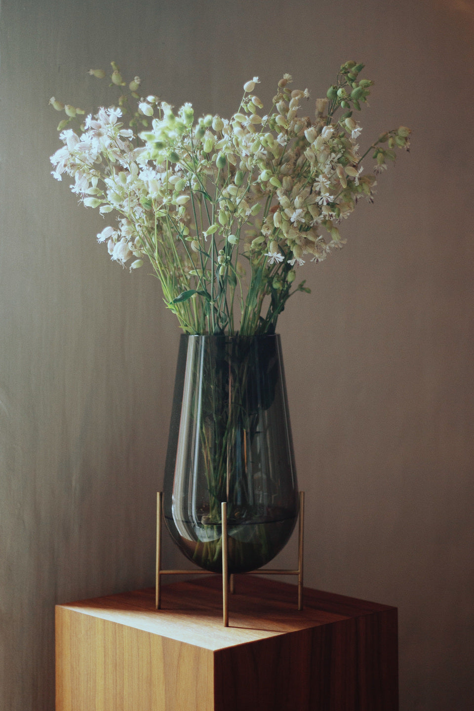 Vaas ÉCHASSE groen glas